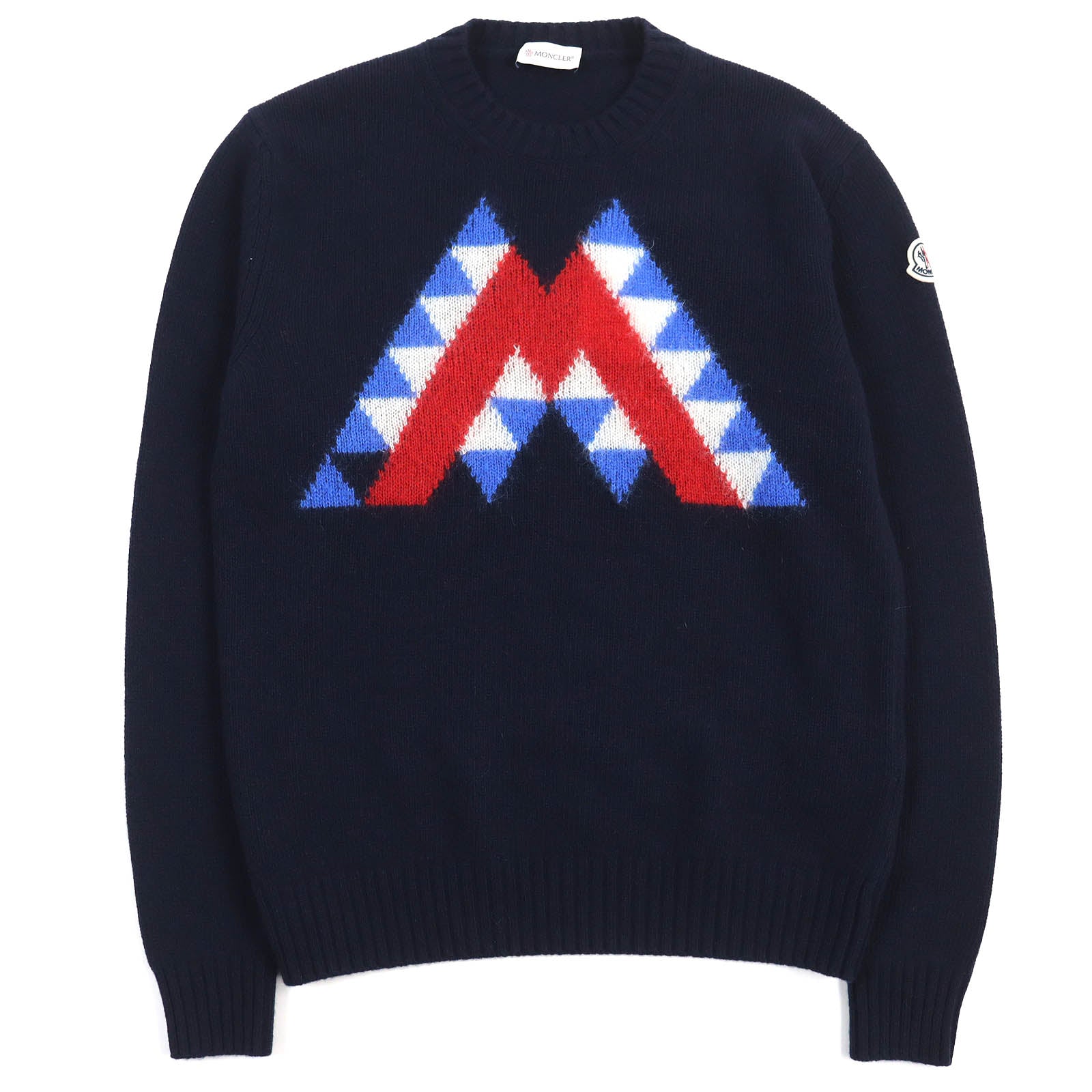 Moncler Wool Mohair Sweater Navy S