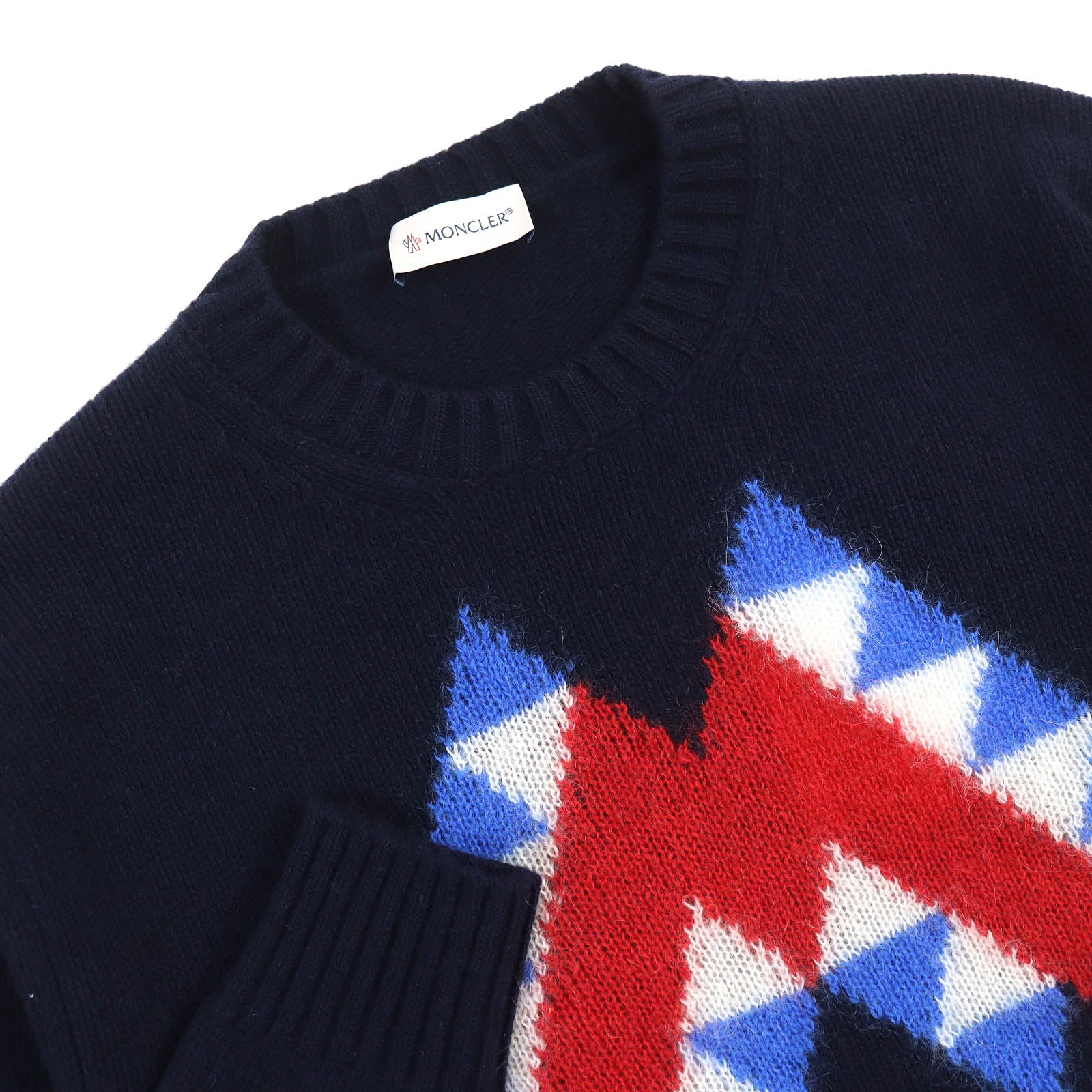 Moncler Wool Mohair Sweater Navy S