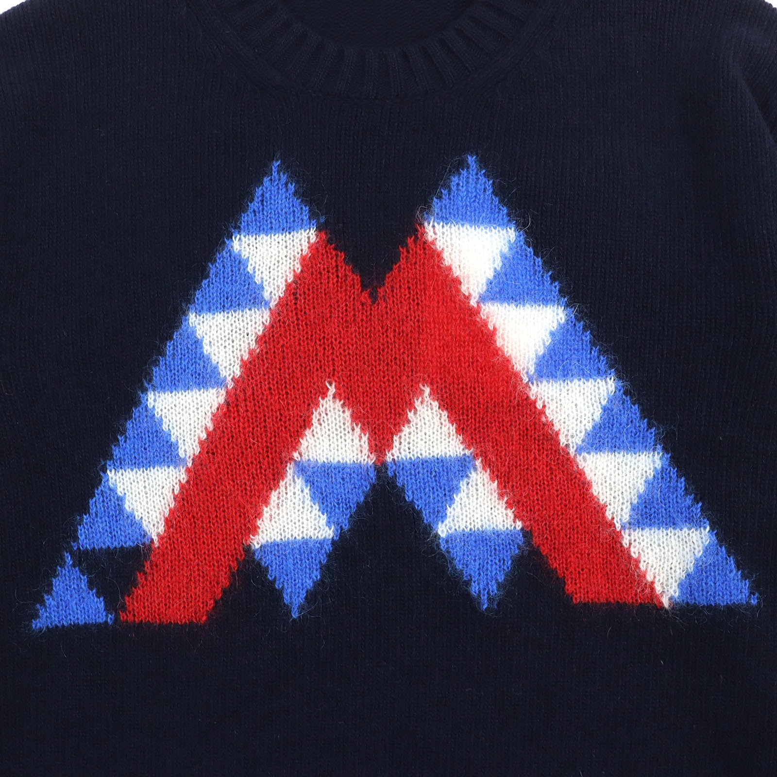 Moncler Wool Mohair Sweater Navy S