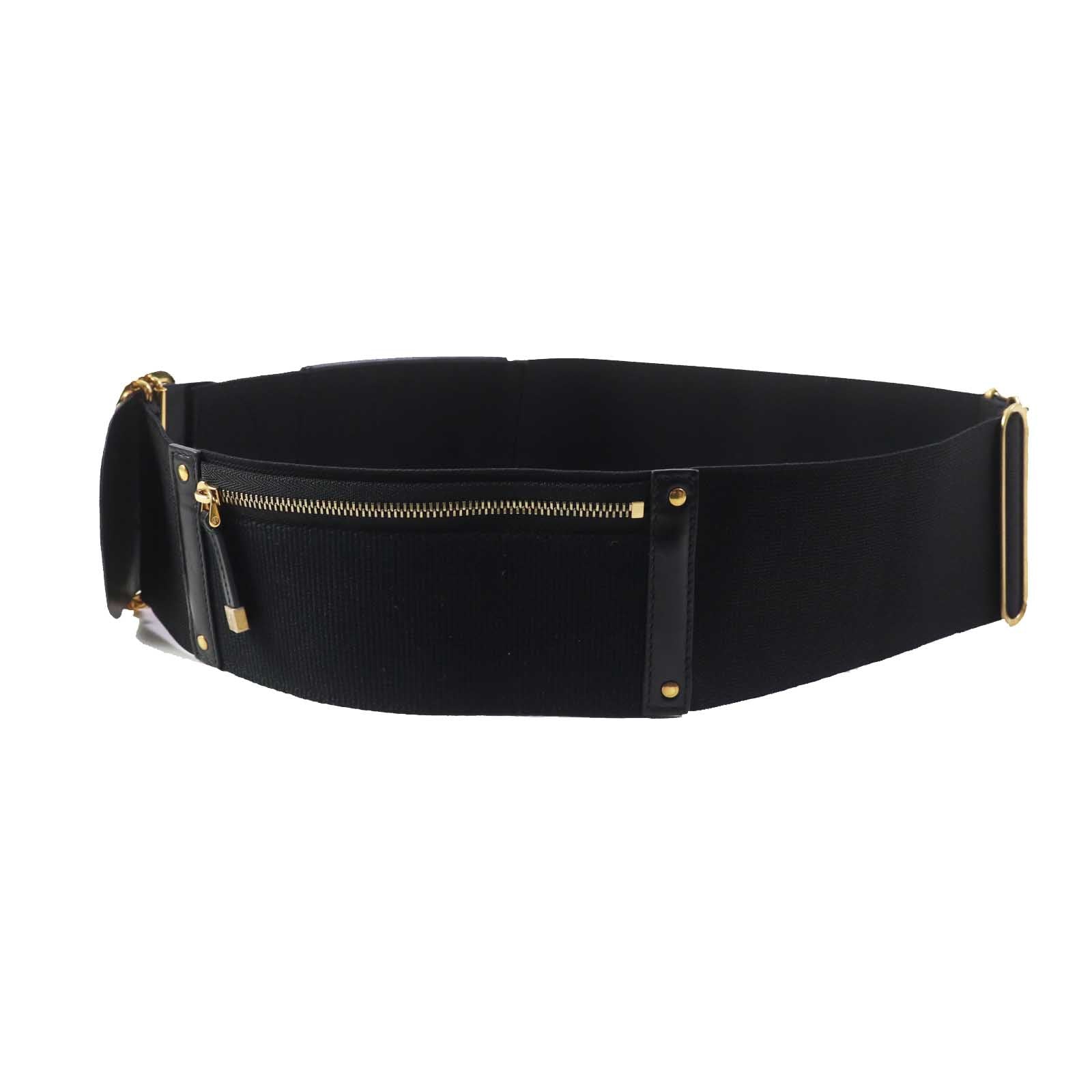 Dior Saddle Leather Waist Pouch Black