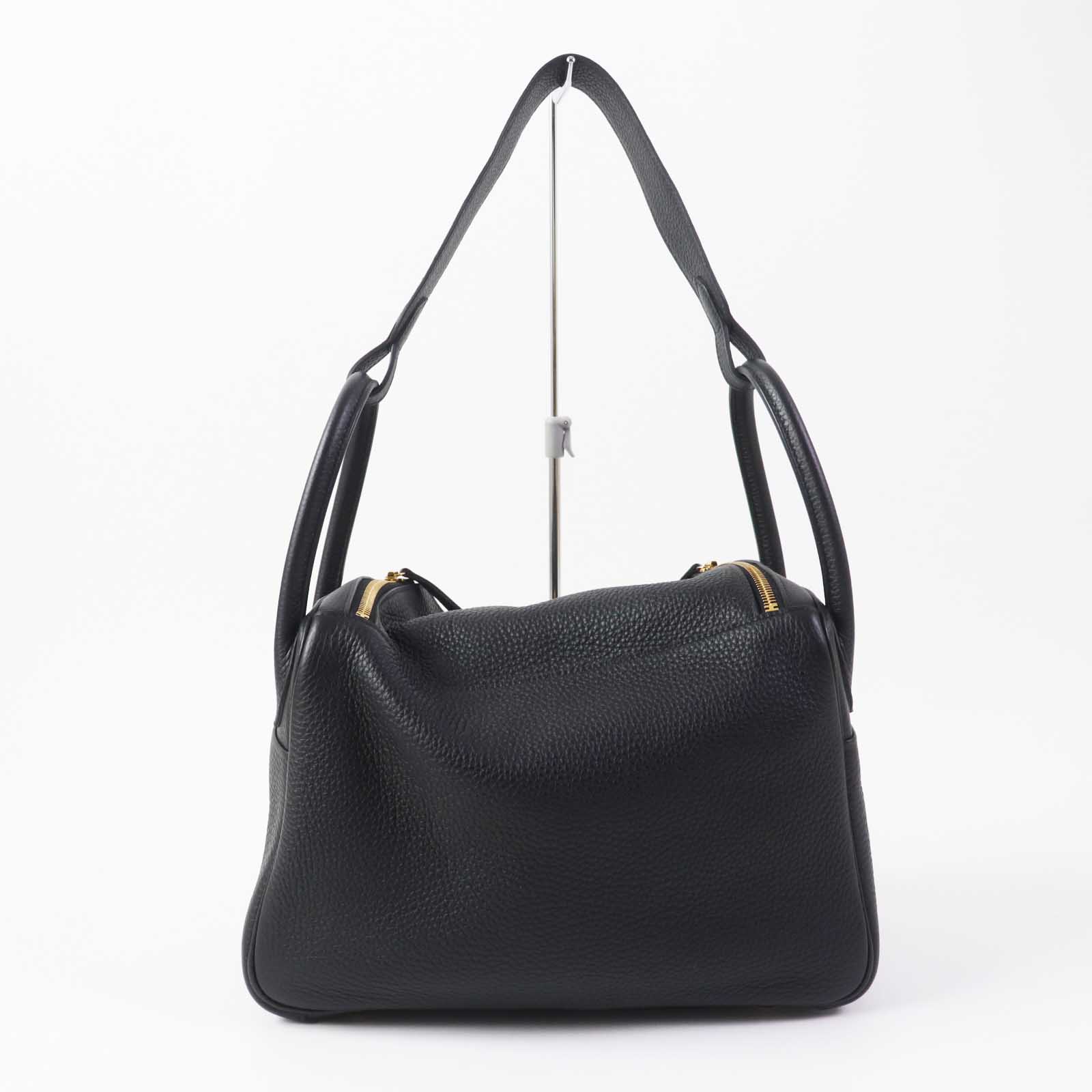 HERMES Lindy 30 Shoulder Bag Black