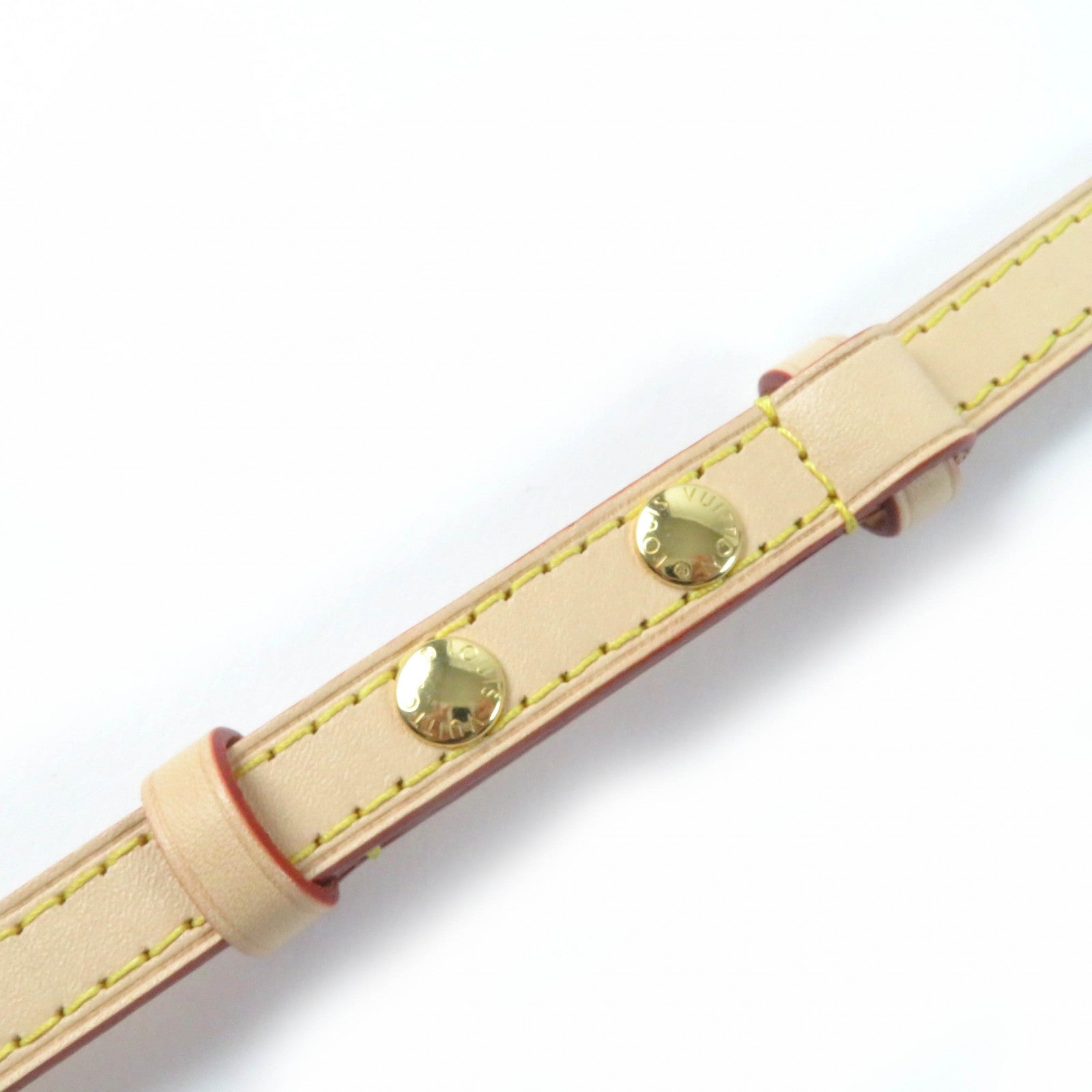 Louis Vuitton Leather Shoulder Strap Gold