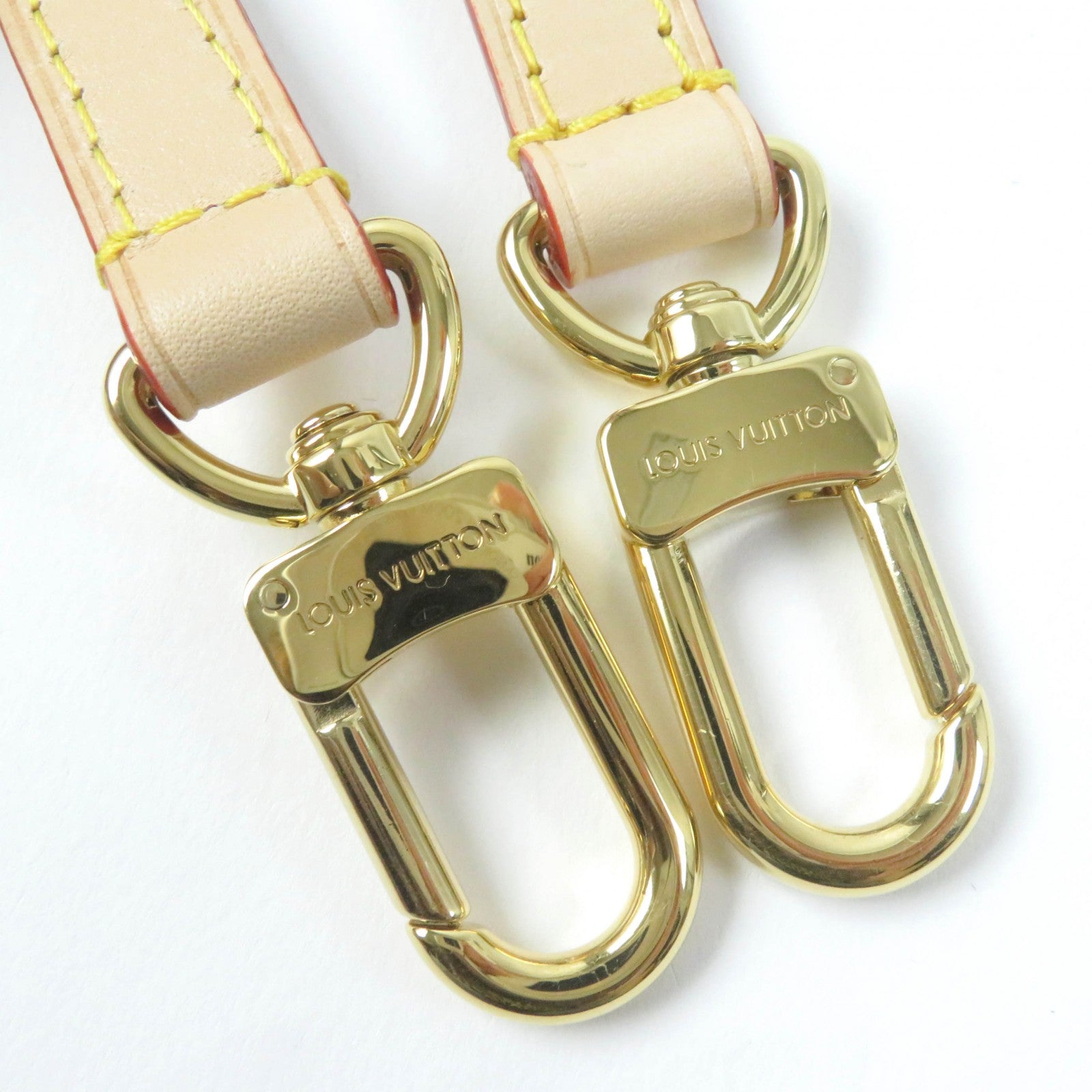 Louis Vuitton Leather Shoulder Strap Gold