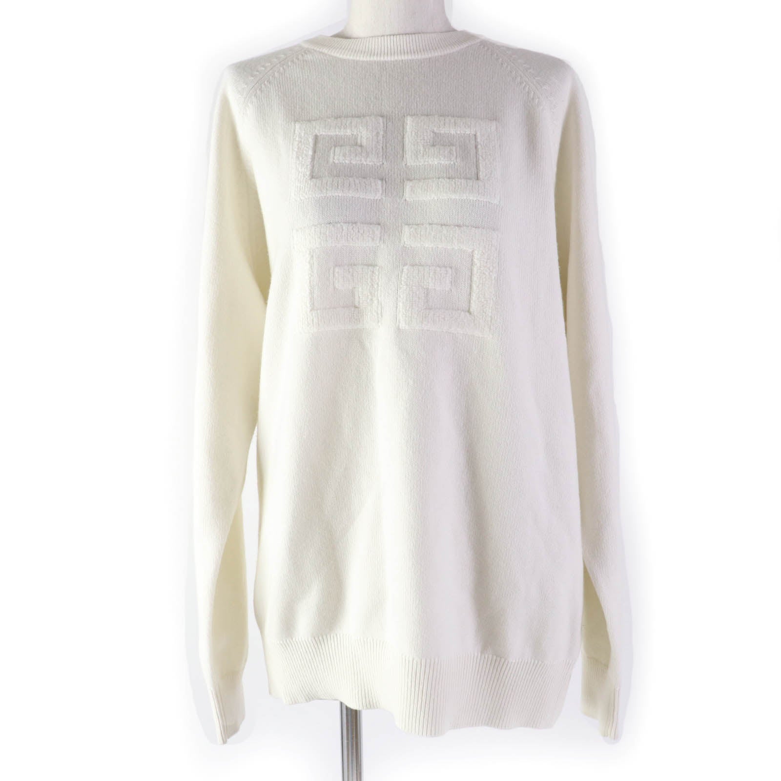 Givenchy Cashmere 4G Logo Knit Ivory M