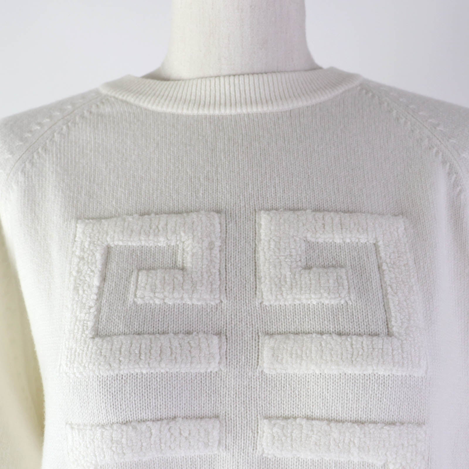 Givenchy Cashmere 4G Logo Knit Ivory M