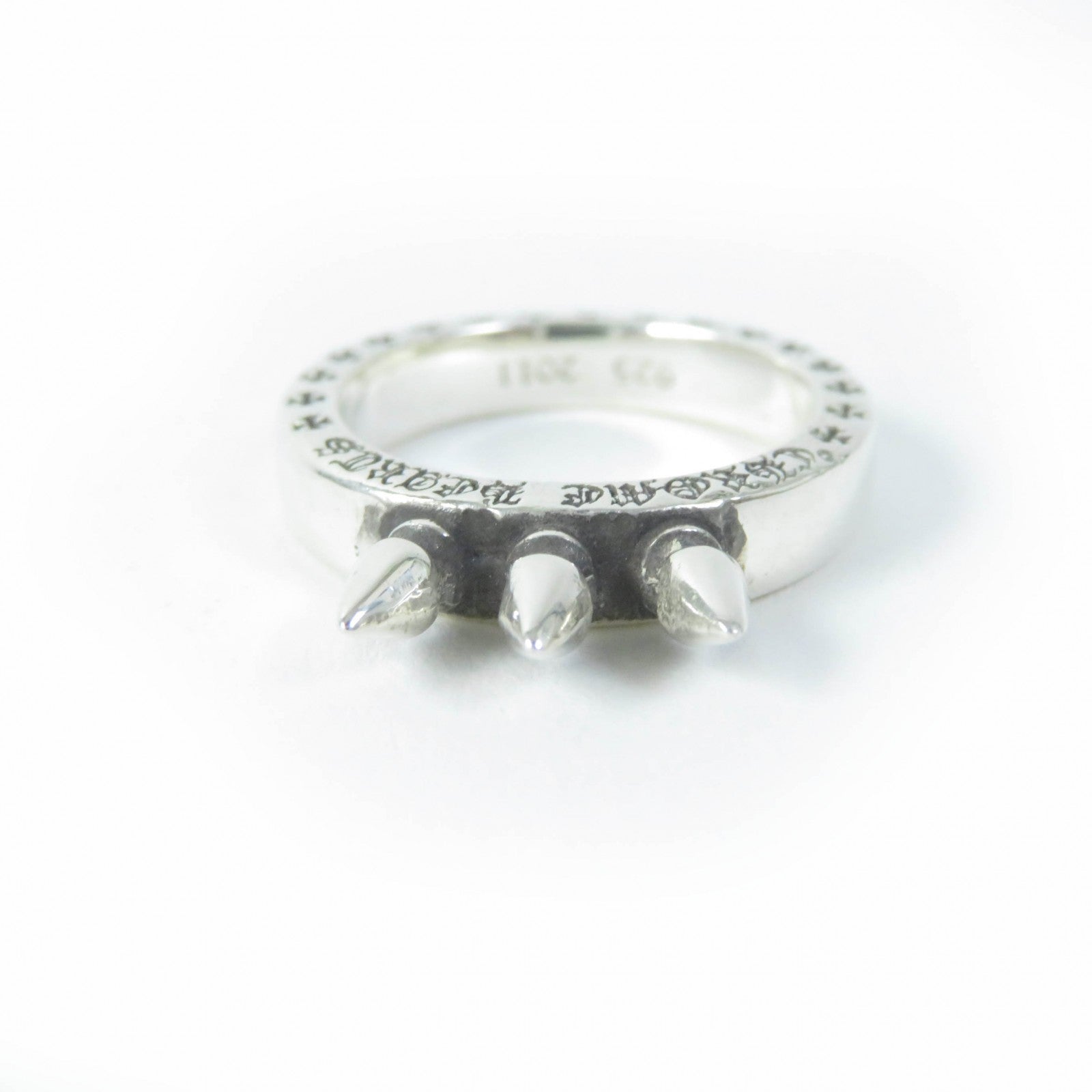 CHROME HEARTS SV925 Spiked Ring Silver