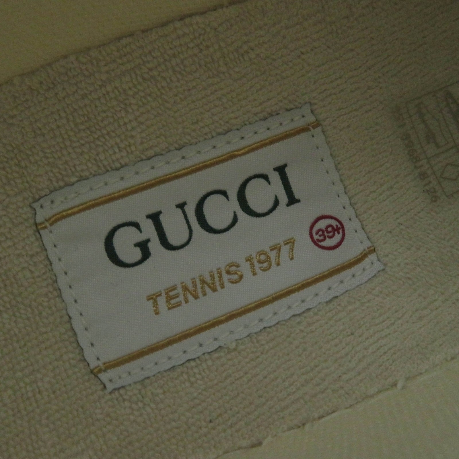 GUCCI Tennis 1977 GG Canvas Sneakers White 39.5