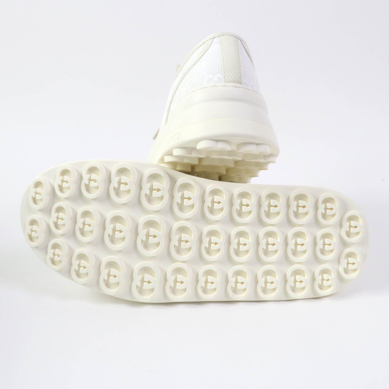 GUCCI Tennis 1977 GG Canvas Sneakers White 39.5