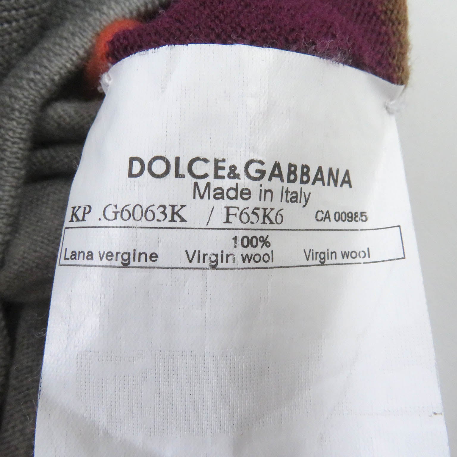 Dolce & Gabbana Virgin Wool Multi Stripe Sweater