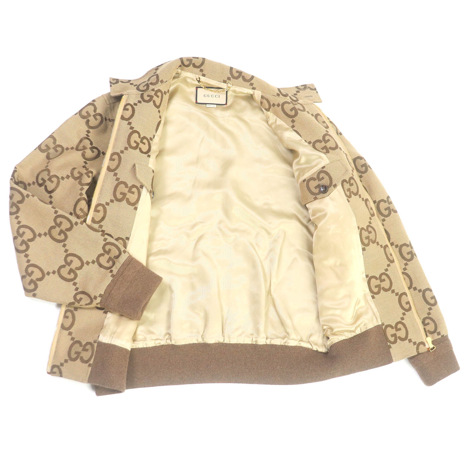 Gucci Blouson 680812 Cotton Polyester Lamb Leather