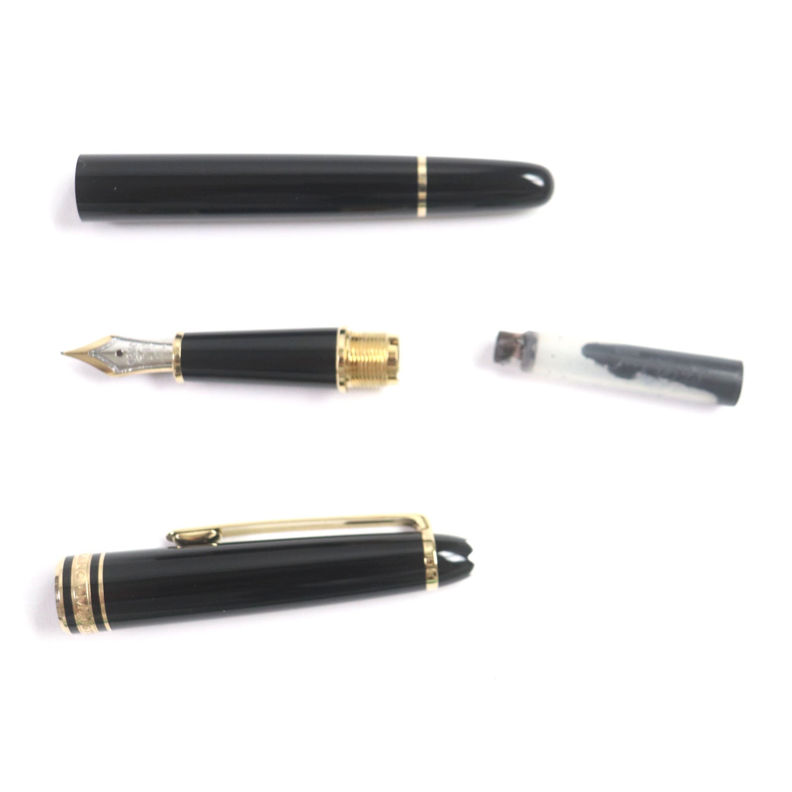 Montblanc Meisterstck K14 Fountain Pen Black Gold