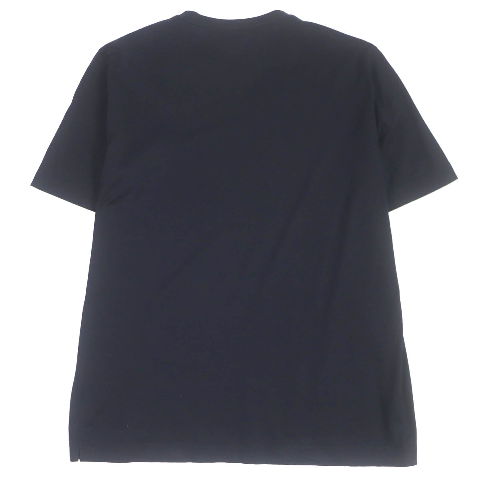 HERMES Horse Print Crew Neck T-Shirt Navy S