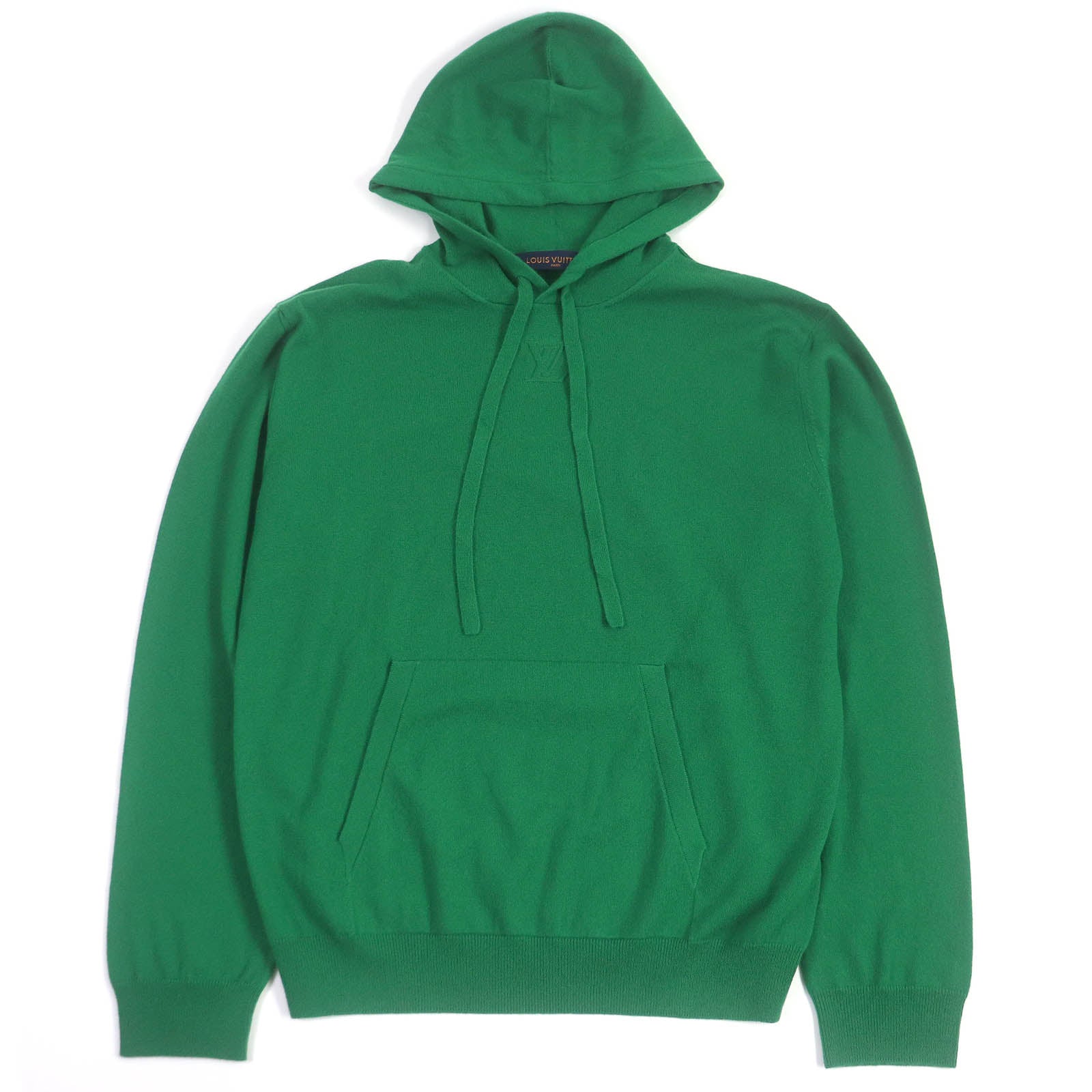 Louis Vuitton Cashmere Silk Hoodie XL Green