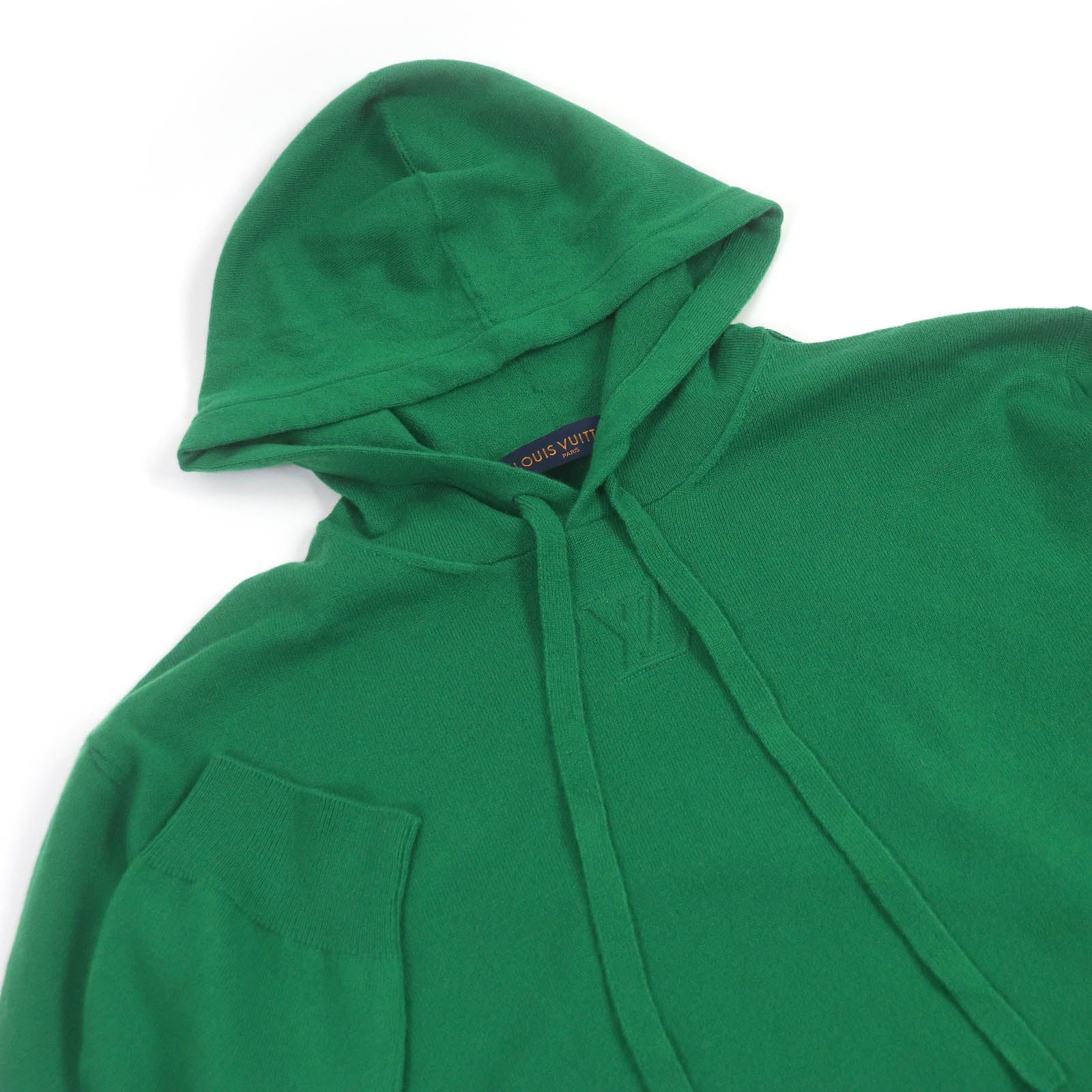 Louis Vuitton Cashmere Silk Hoodie XL Green