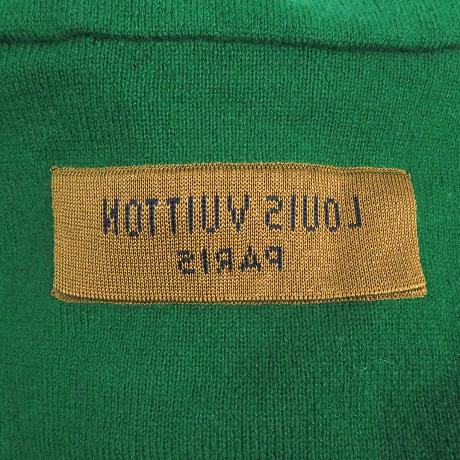 Louis Vuitton Cashmere Silk Hoodie XL Green