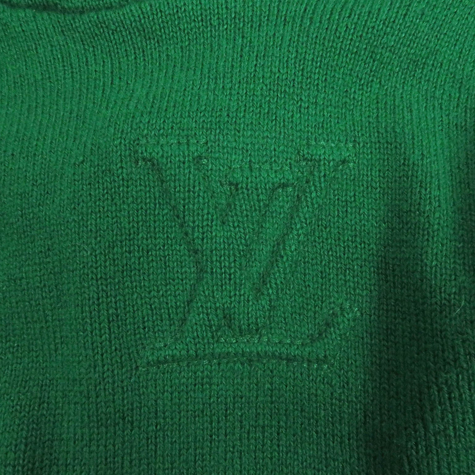 Louis Vuitton Cashmere Silk Hoodie XL Green