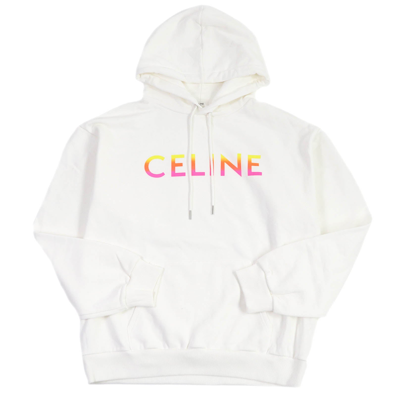 Celine Cotton Gradient Logo Pullover Hoodie XL