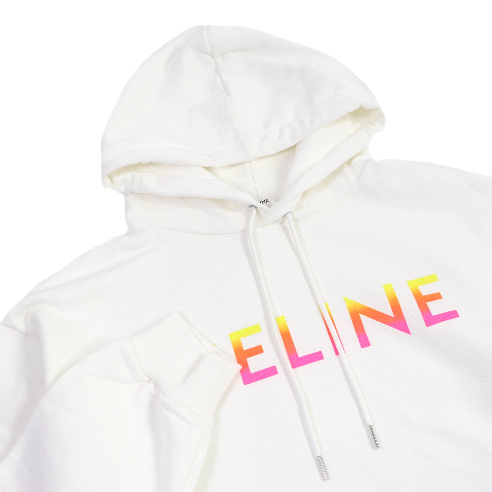 Celine Cotton Gradient Logo Pullover Hoodie XL