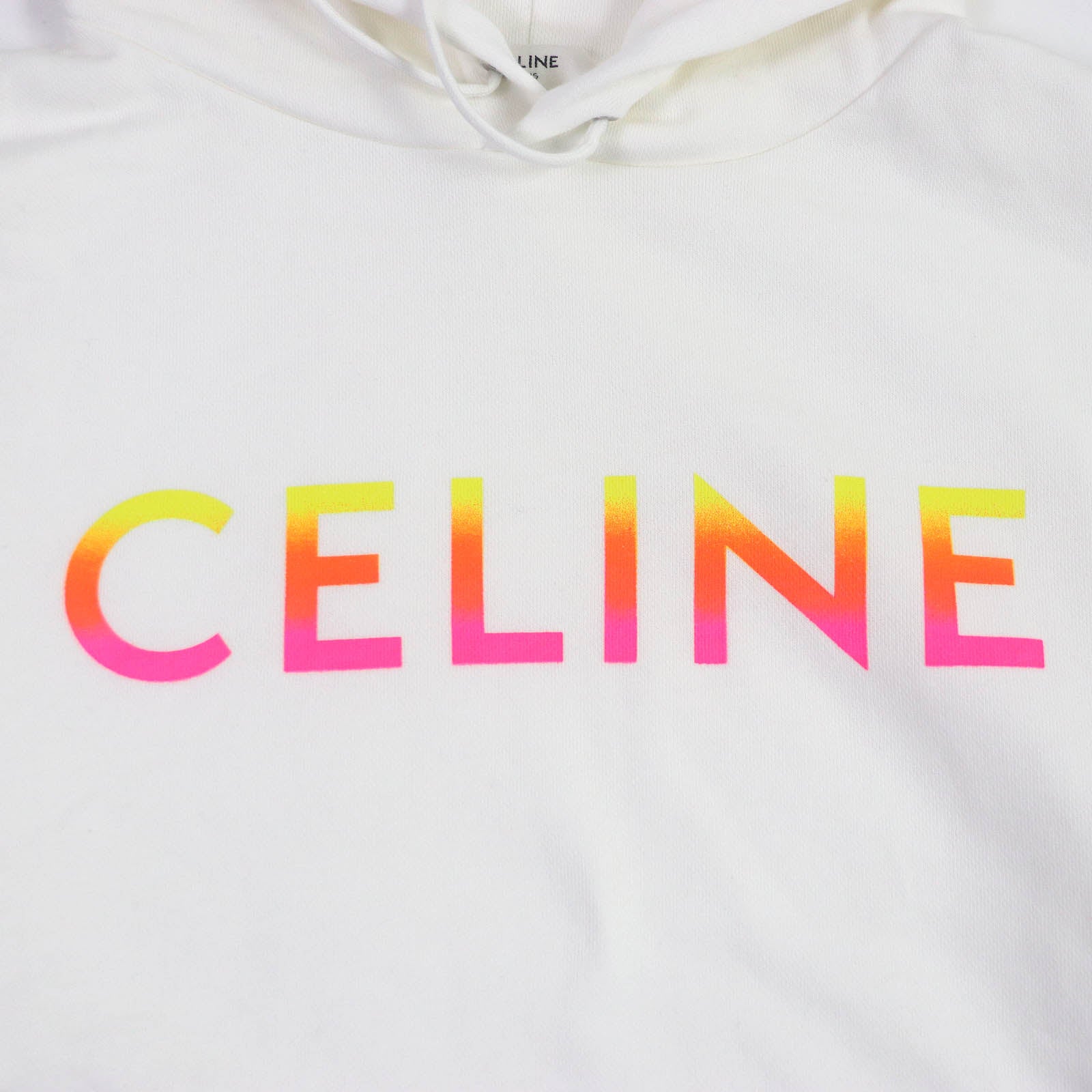 Celine Cotton Gradient Logo Pullover Hoodie XL