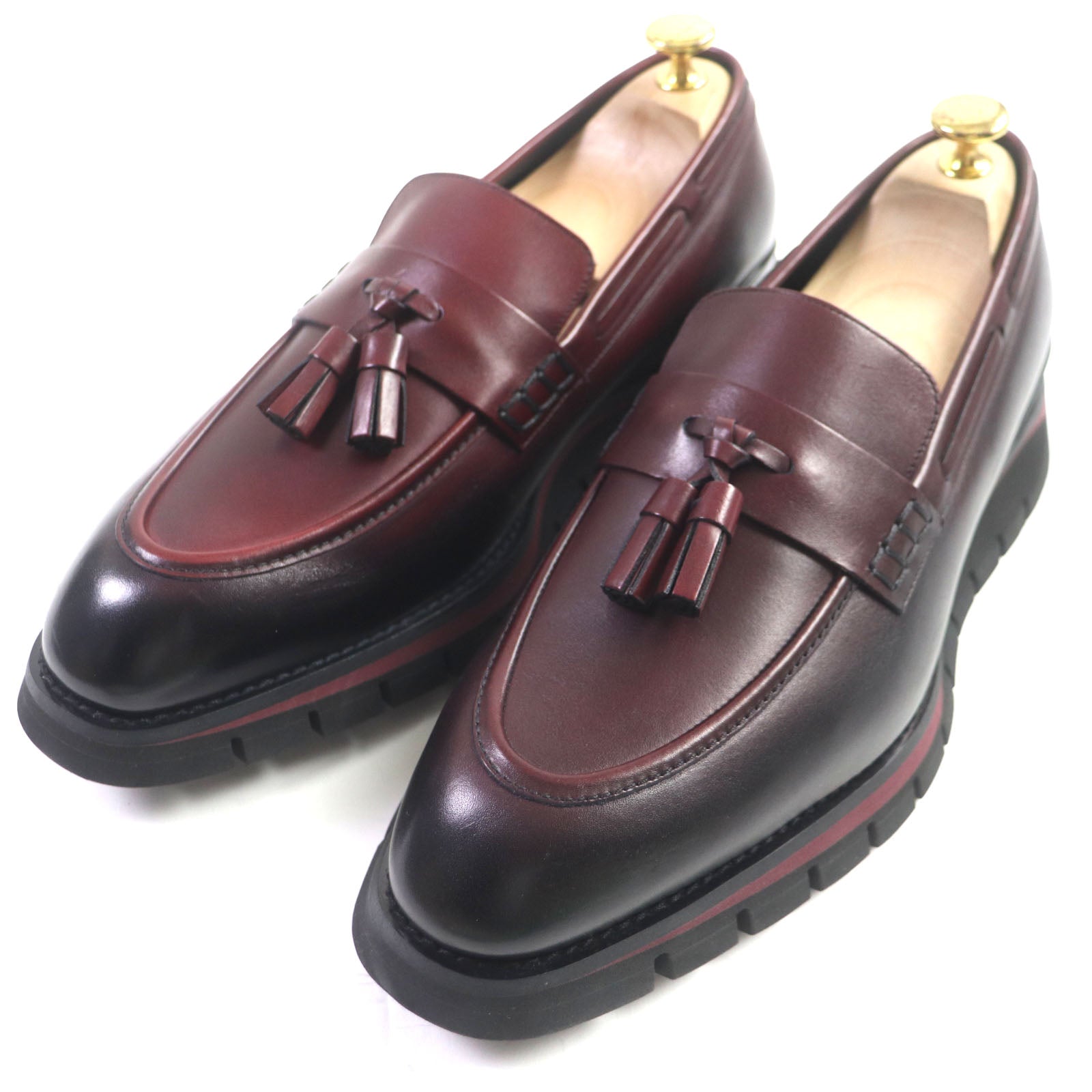 Louis Vuitton Leather Tassel Loafers Black 7