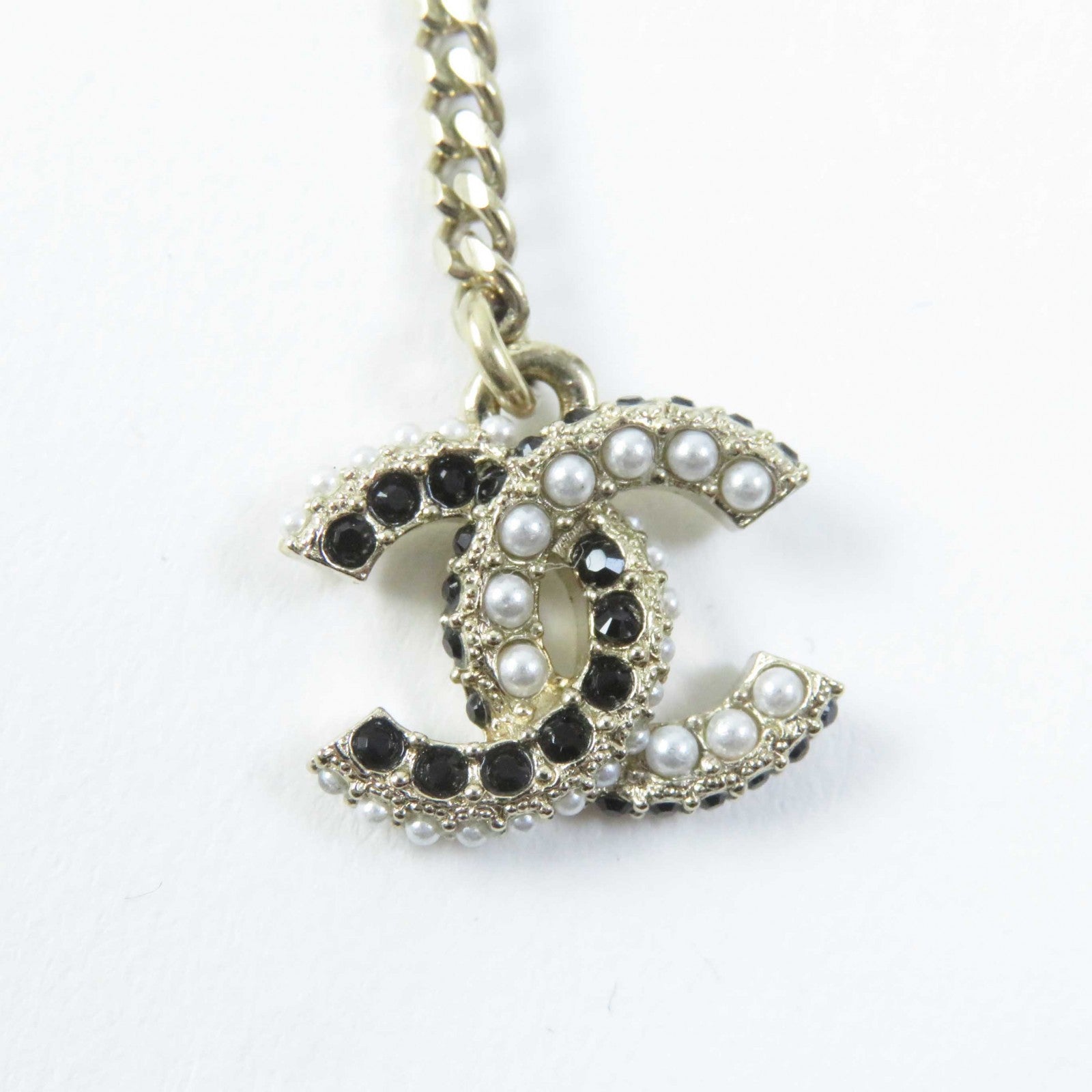 Chanel Pearl COCO Mark Heart Necklace C22B