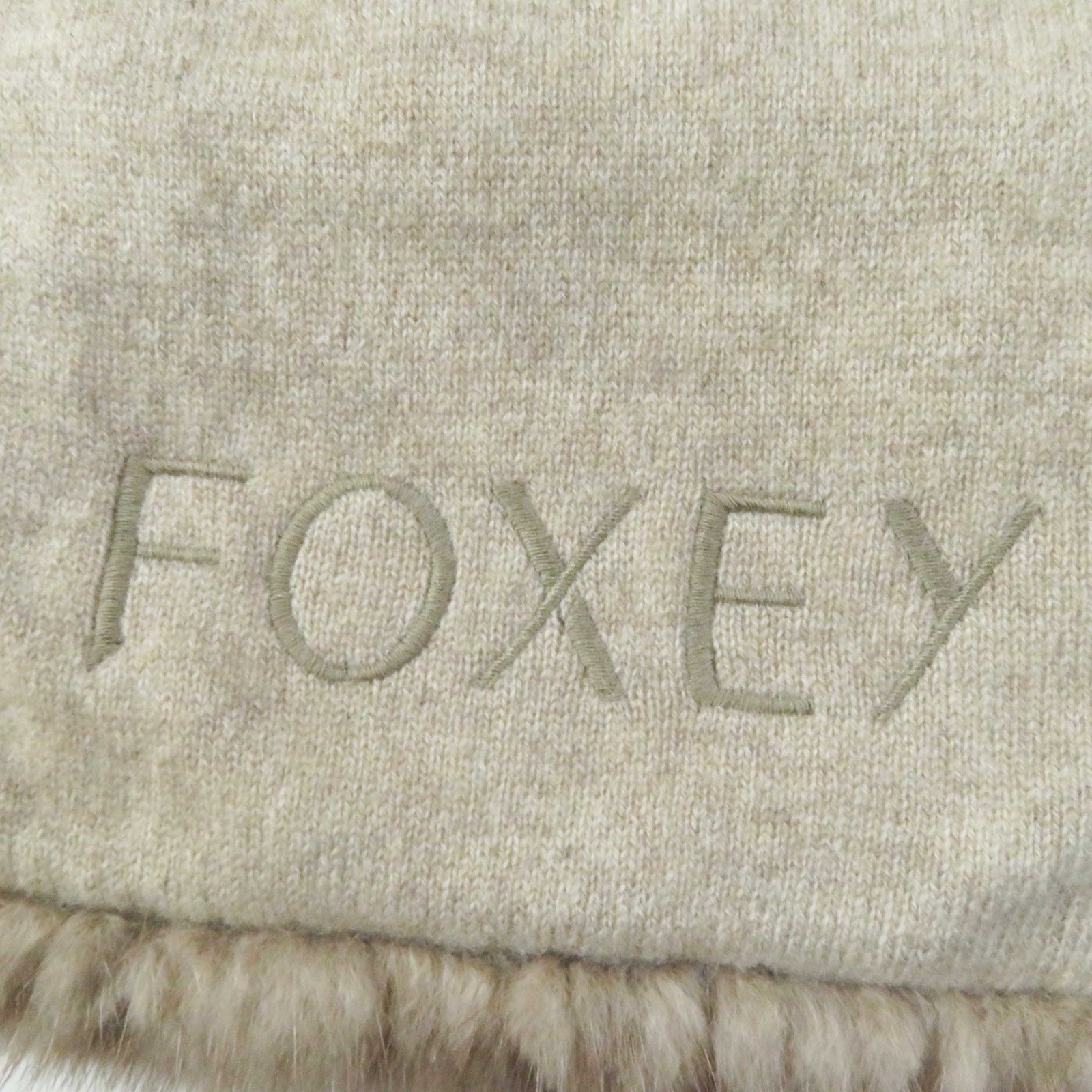 FOXEY Mink Cashmere Stole Scarf Women