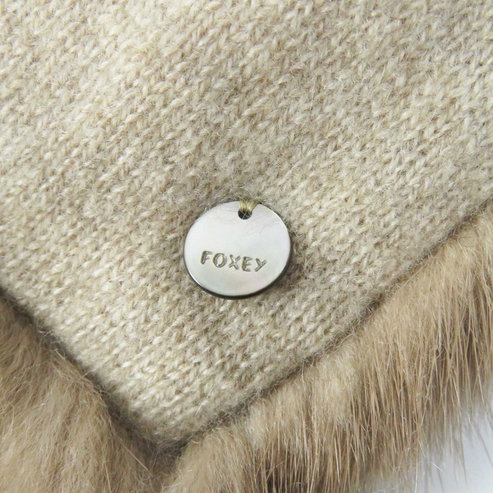 FOXEY Mink Cashmere Stole Scarf Women