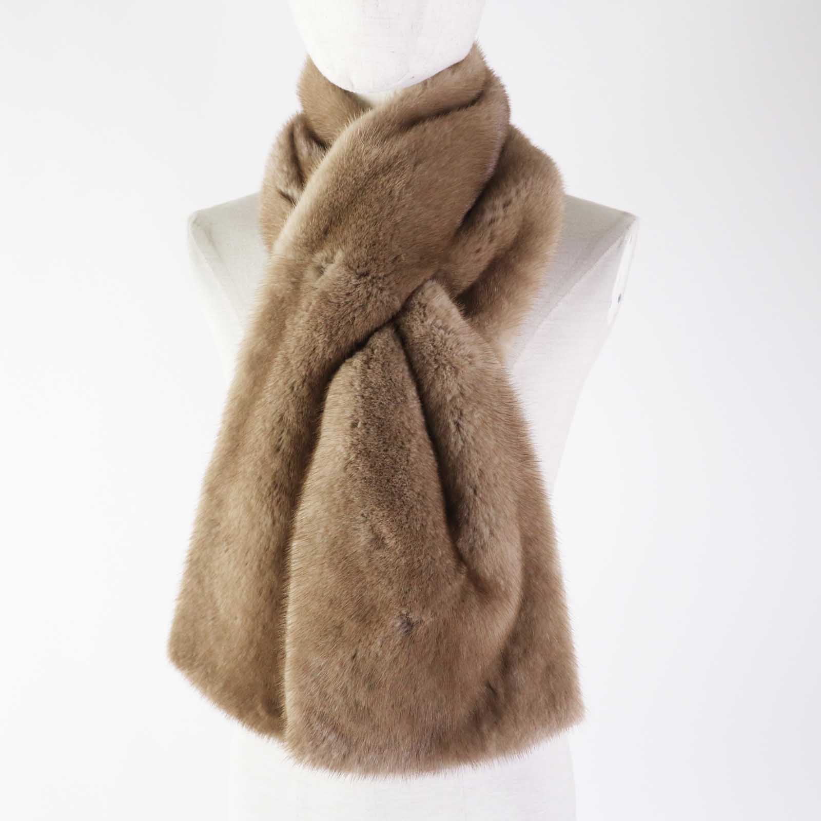 FOXEY Mink Cashmere Stole Scarf Women