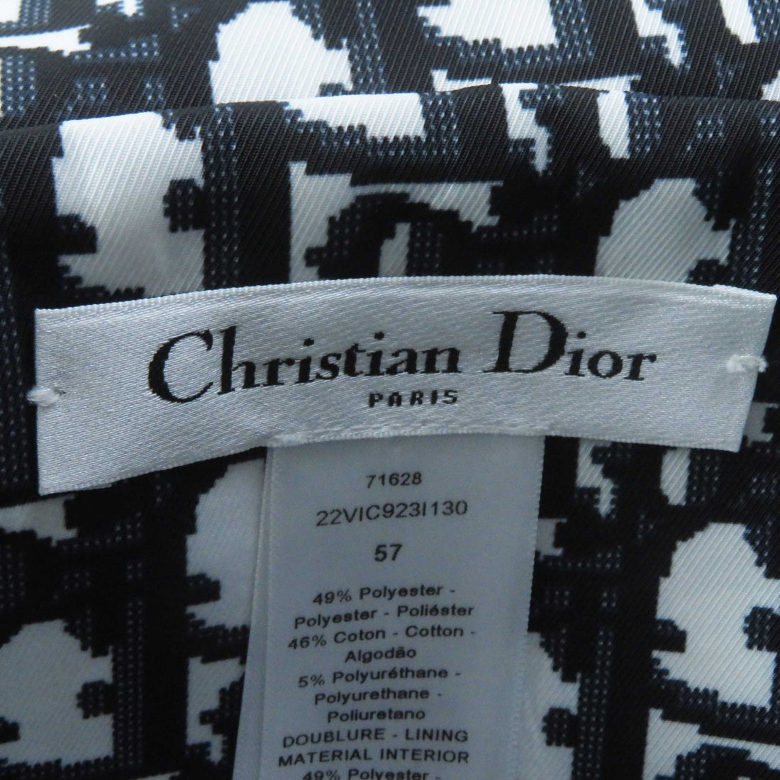 Dior D-LITTLE VICHY REVERSIBLE Hat Navy White