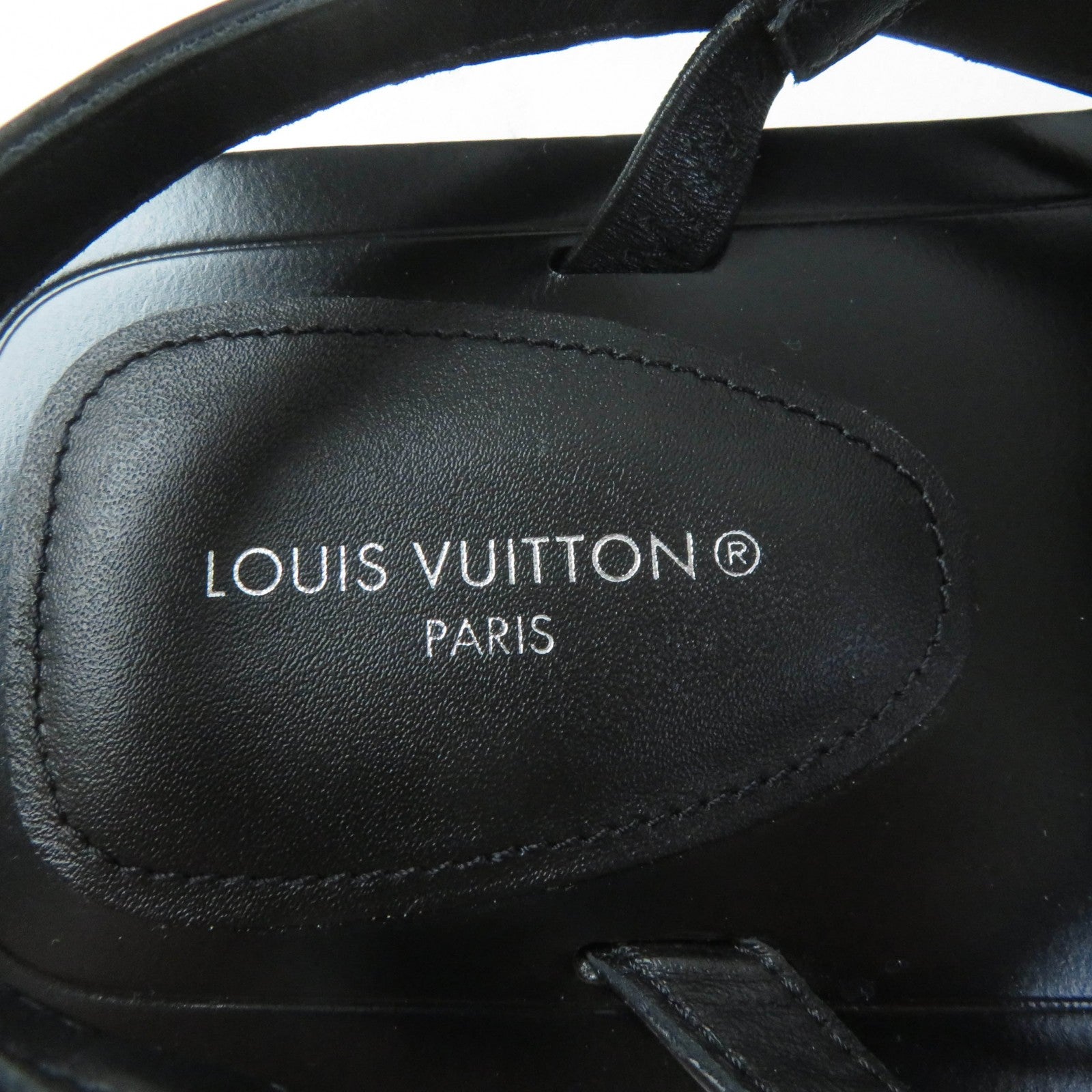 Louis Vuitton Monogram Ankle Strap Flats