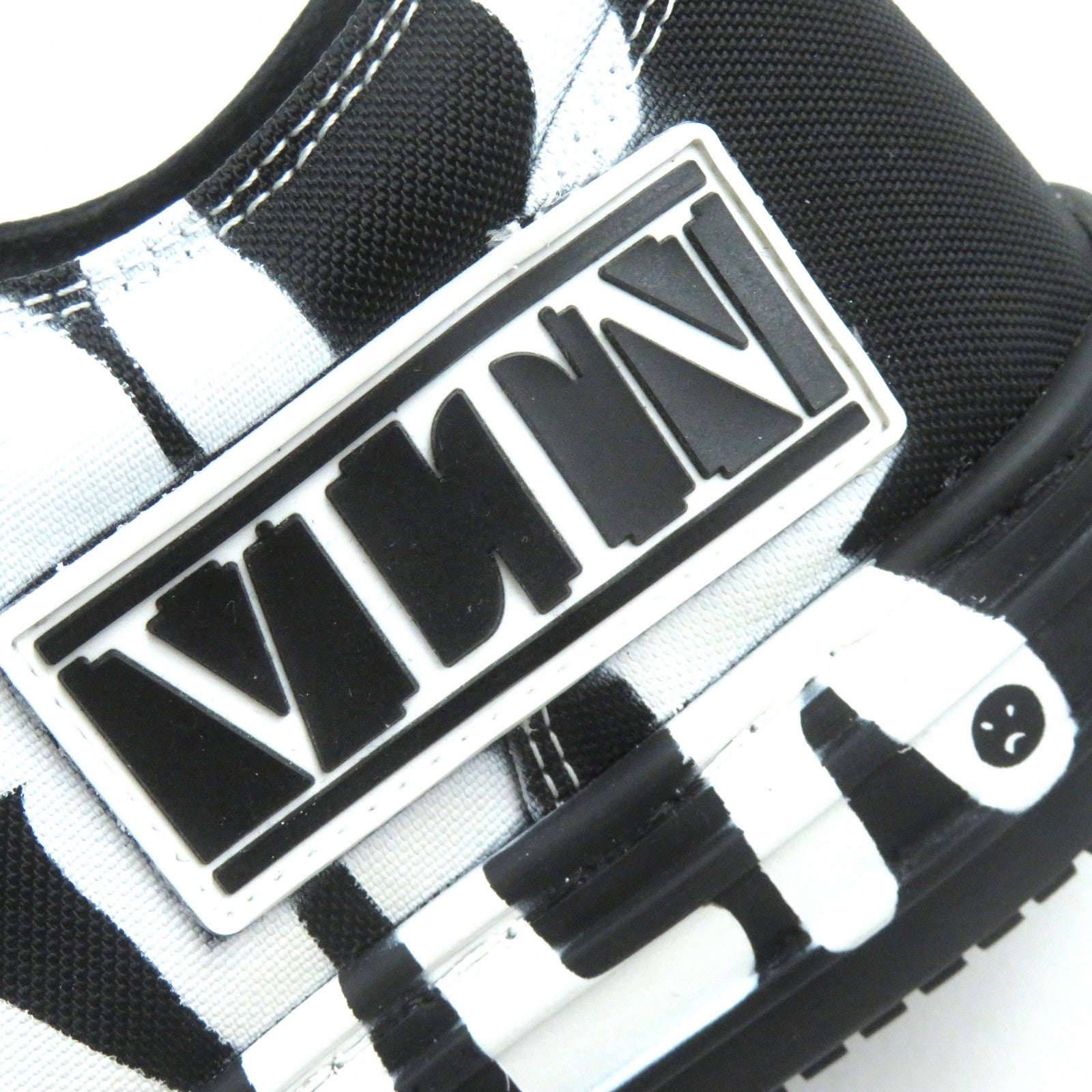 Valentino VLTN Logo Canvas Sneakers Black White