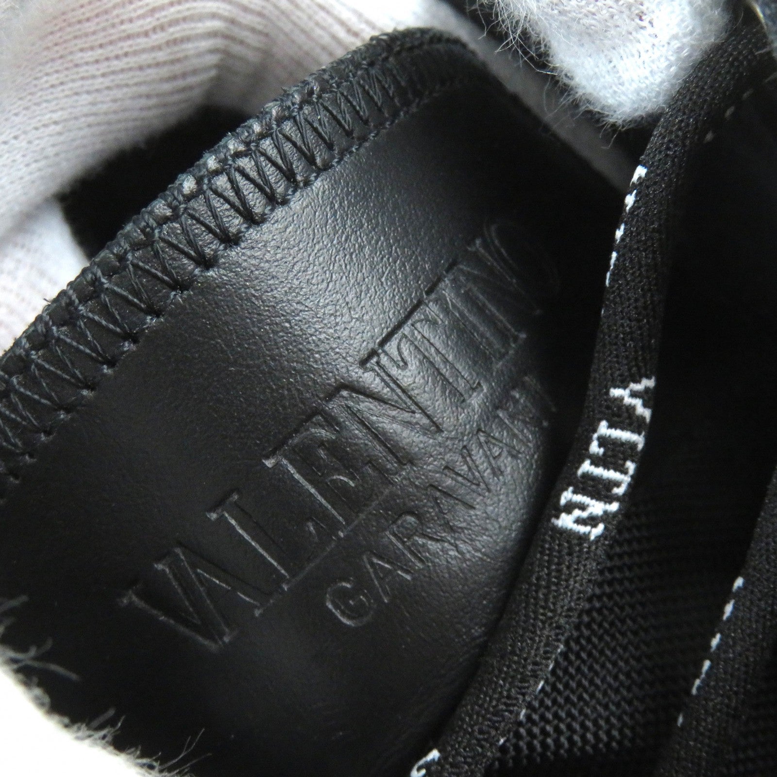 Valentino VLTN Logo Canvas Sneakers Black White