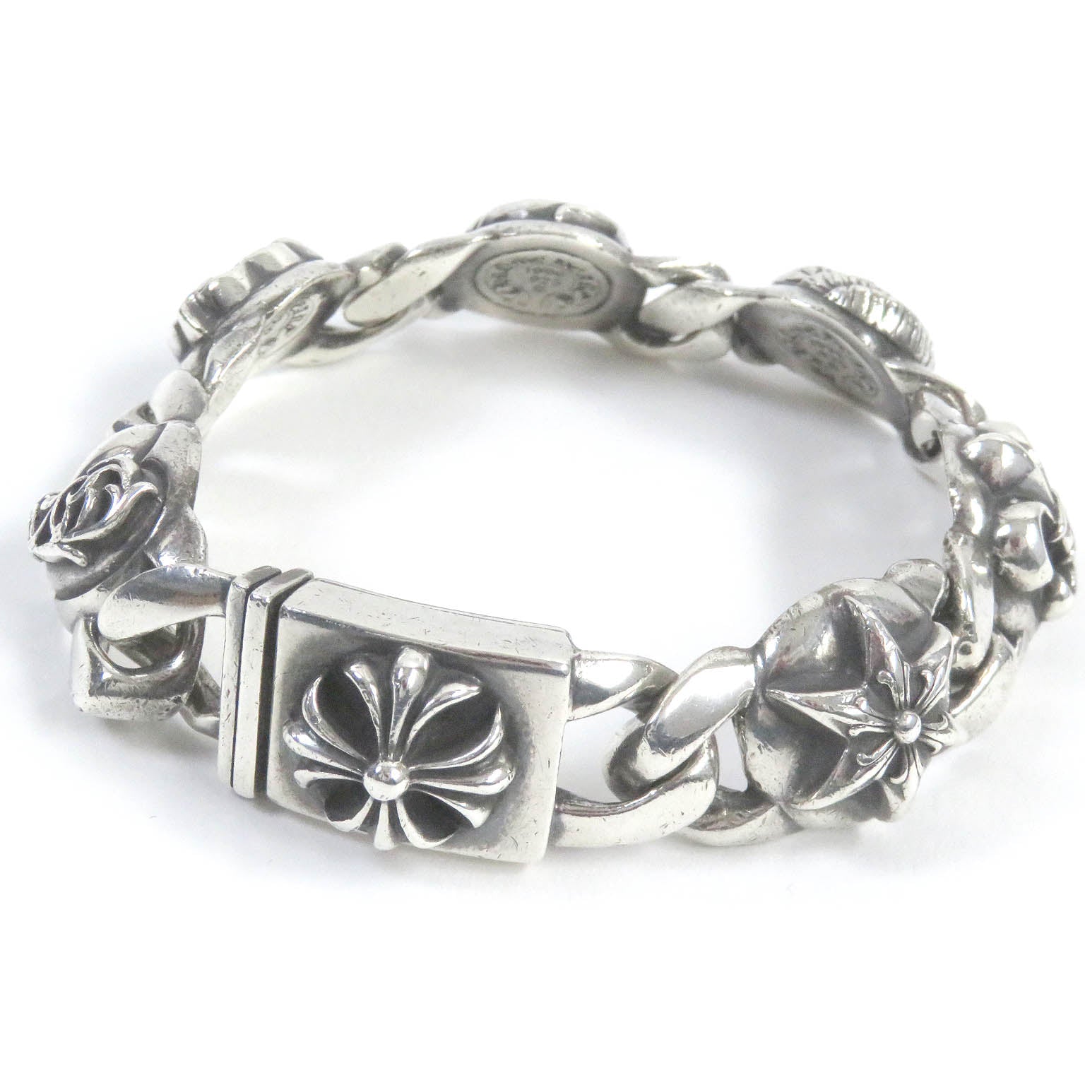 CHROME HEARTS Silver 7 Link Bracelet