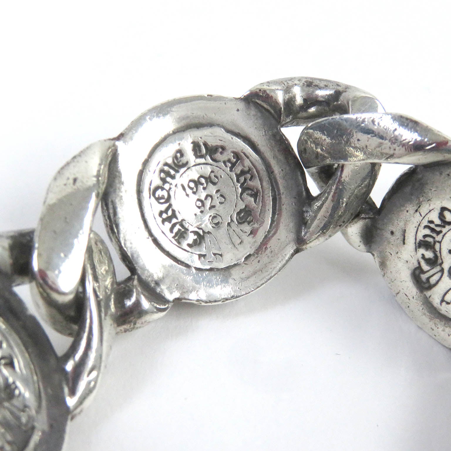 CHROME HEARTS Silver 7 Link Bracelet