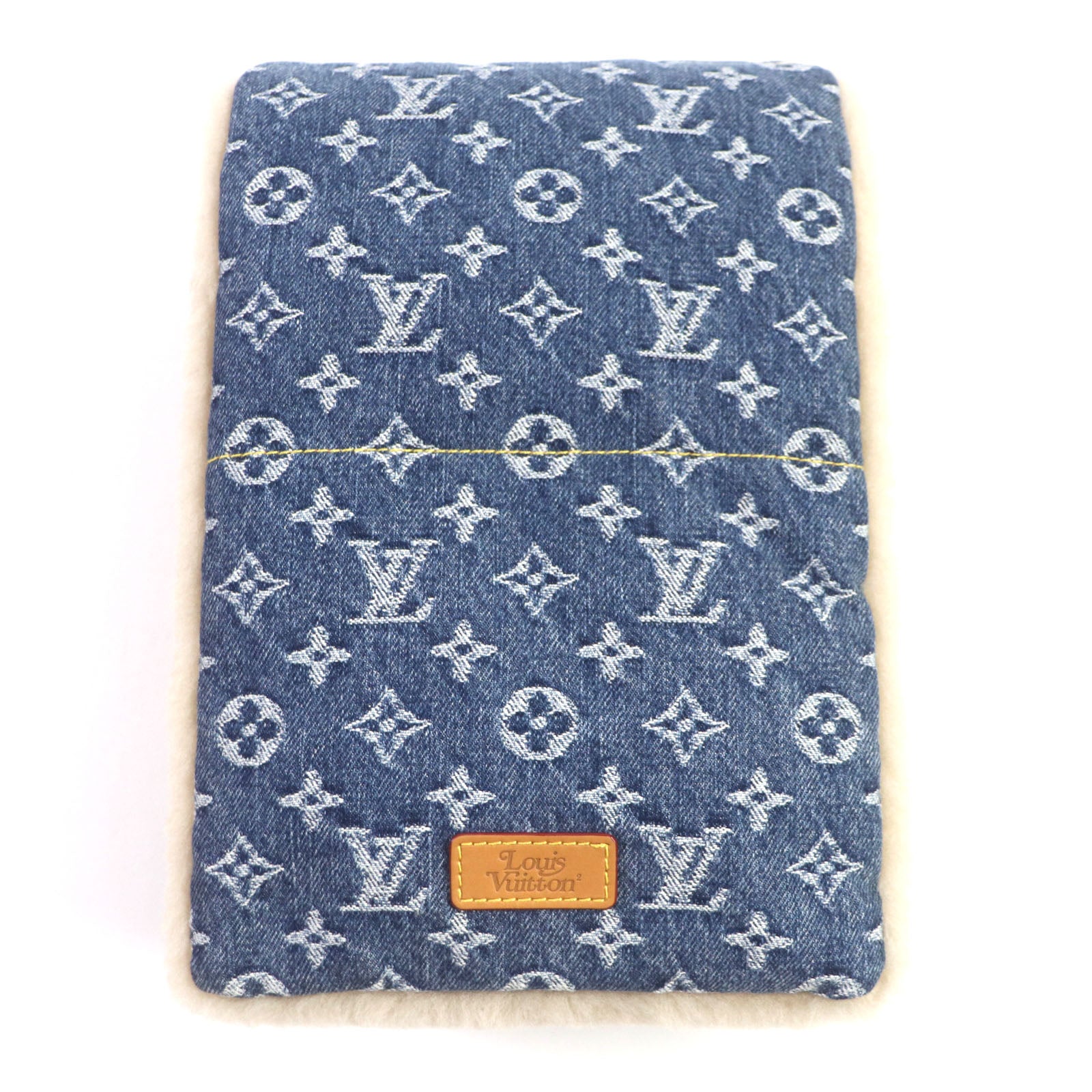 Louis Vuitton NIGO Wool Scarf Blue Beige