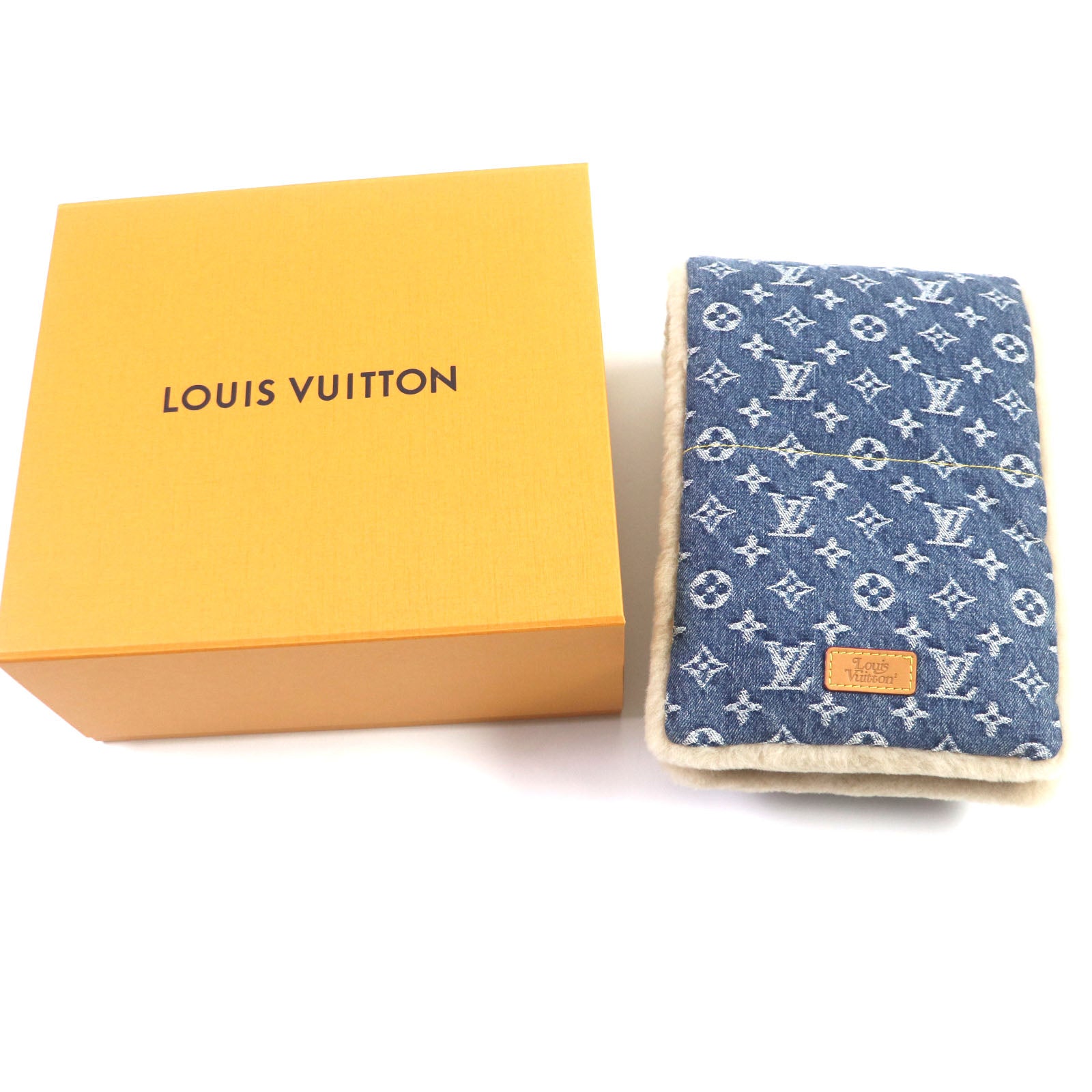 Louis Vuitton NIGO Wool Scarf Blue Beige