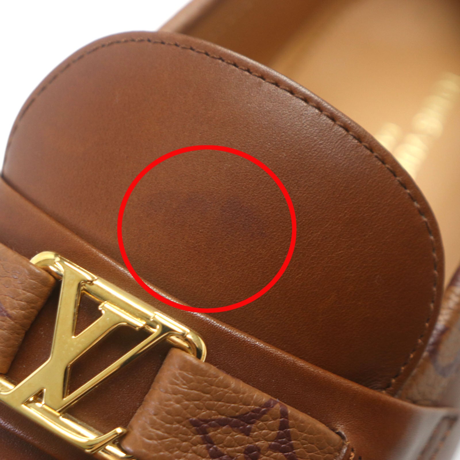 Louis Vuitton Monogram Leather Loafers