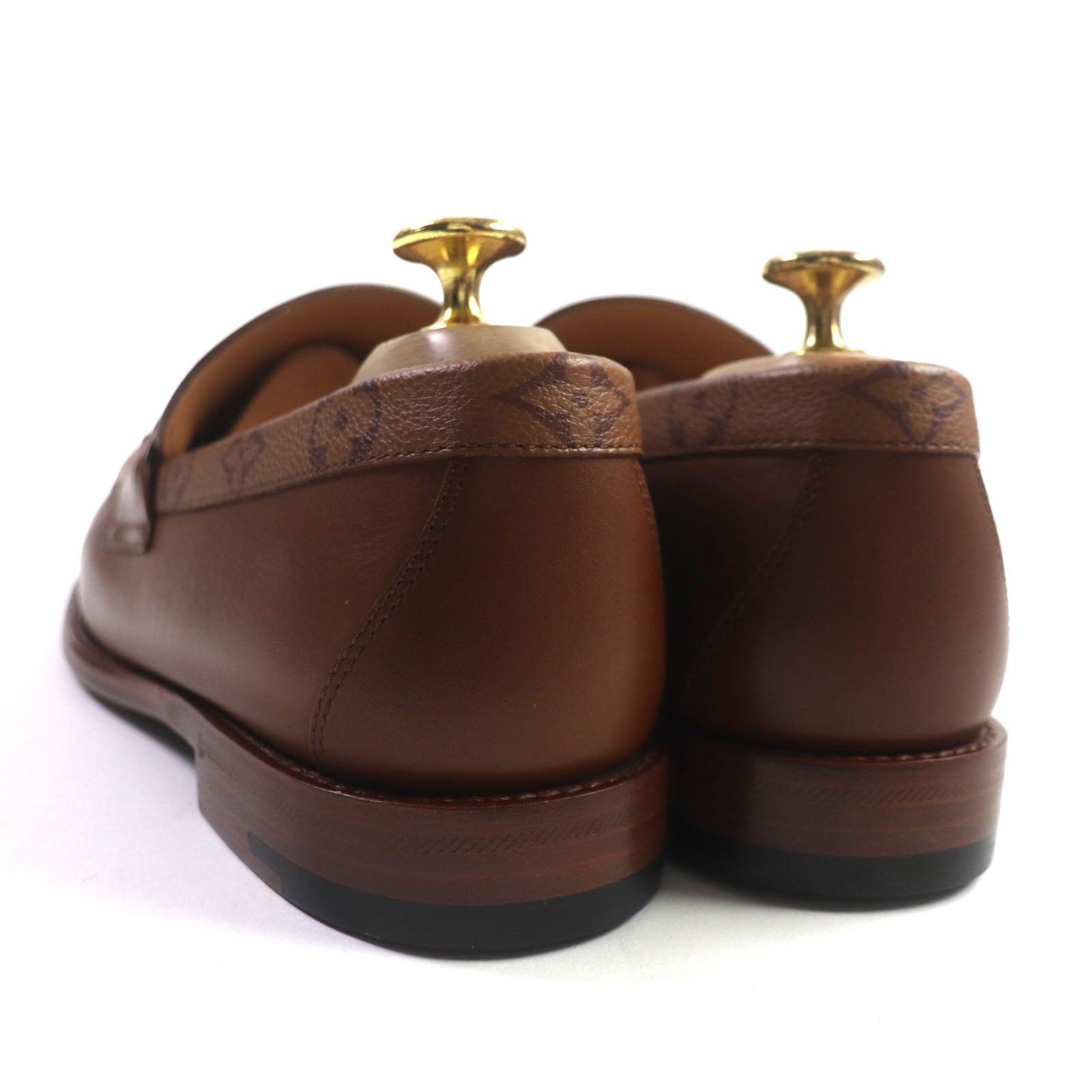 Louis Vuitton Monogram Leather Loafers