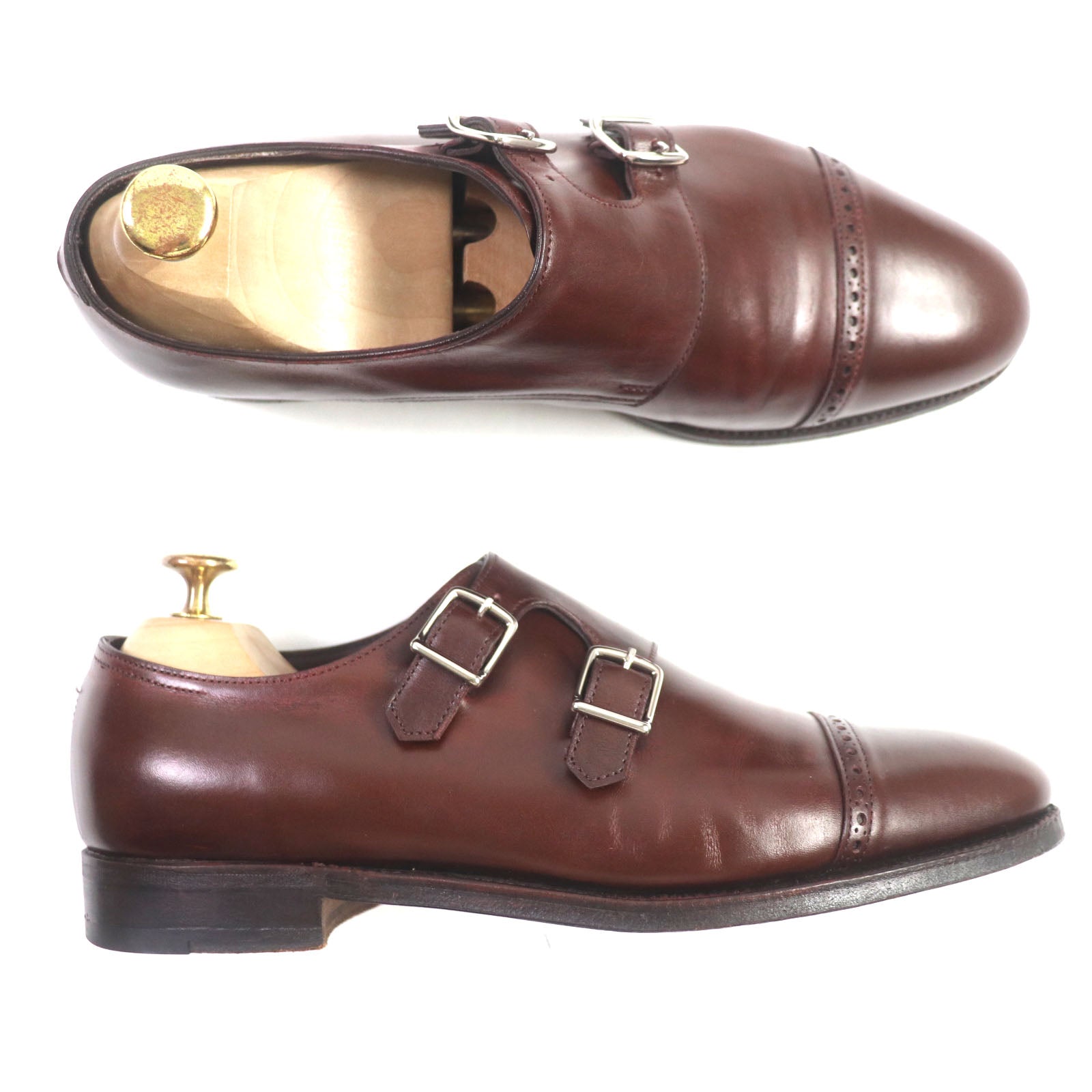 John Lobb CAMBORNE Double Monk Strap Leather Shoes