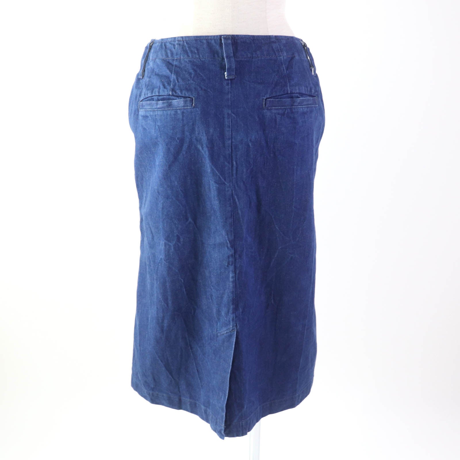 45rpm Cotton Washed Denim Skirt Indigo Women