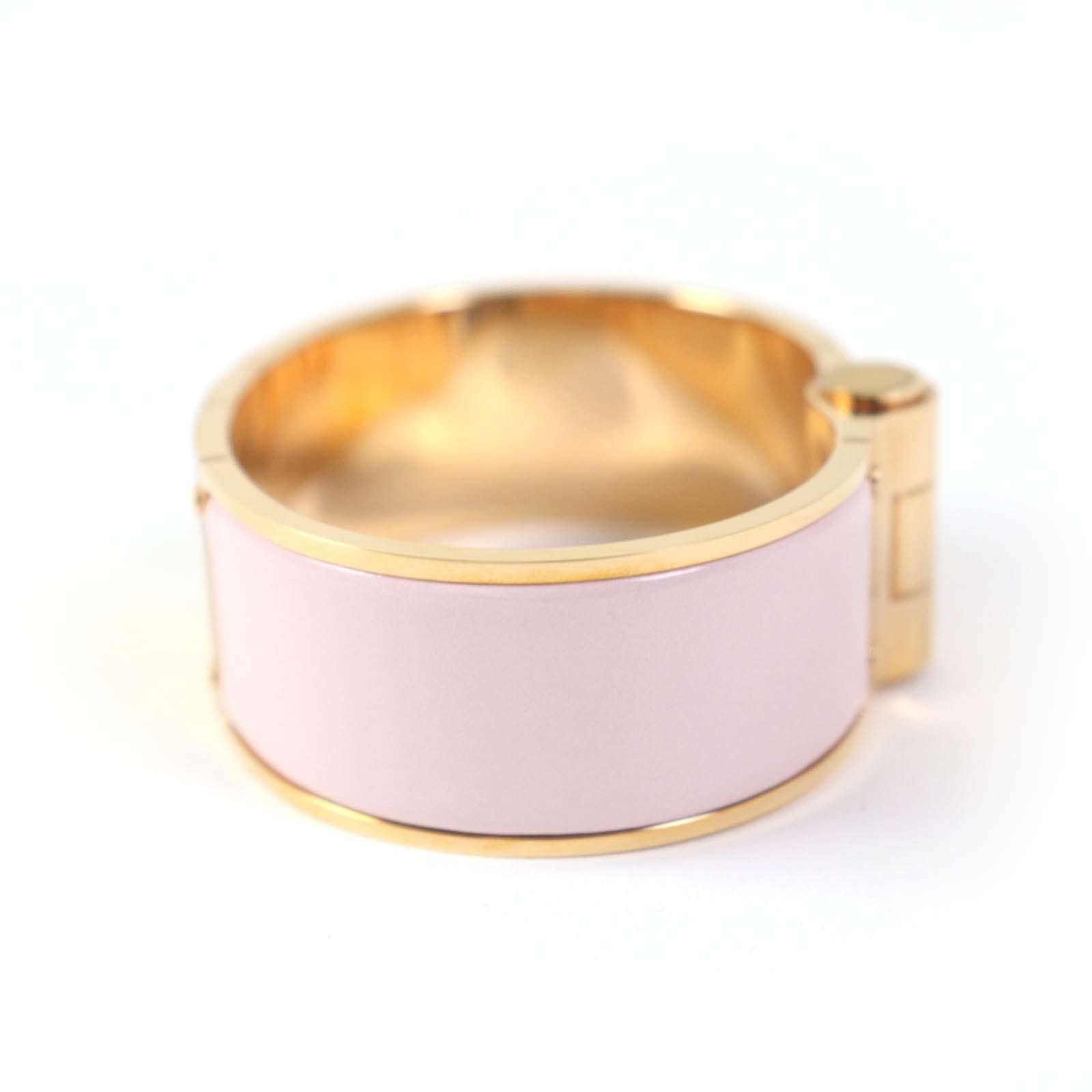 Hermes Charniere GM Bracelet Bangle Pink Gold