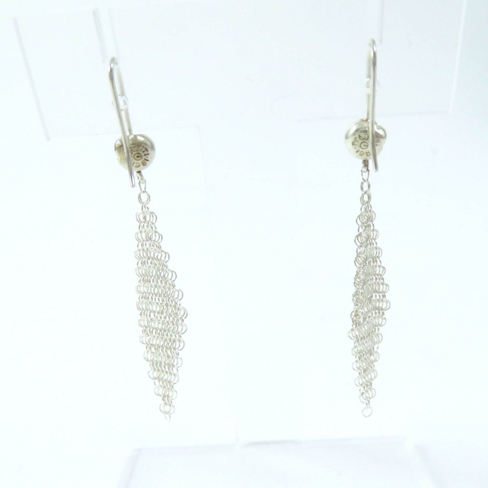 Tiffany & Co El Saperetti Mesh Scarf Earrings AG925