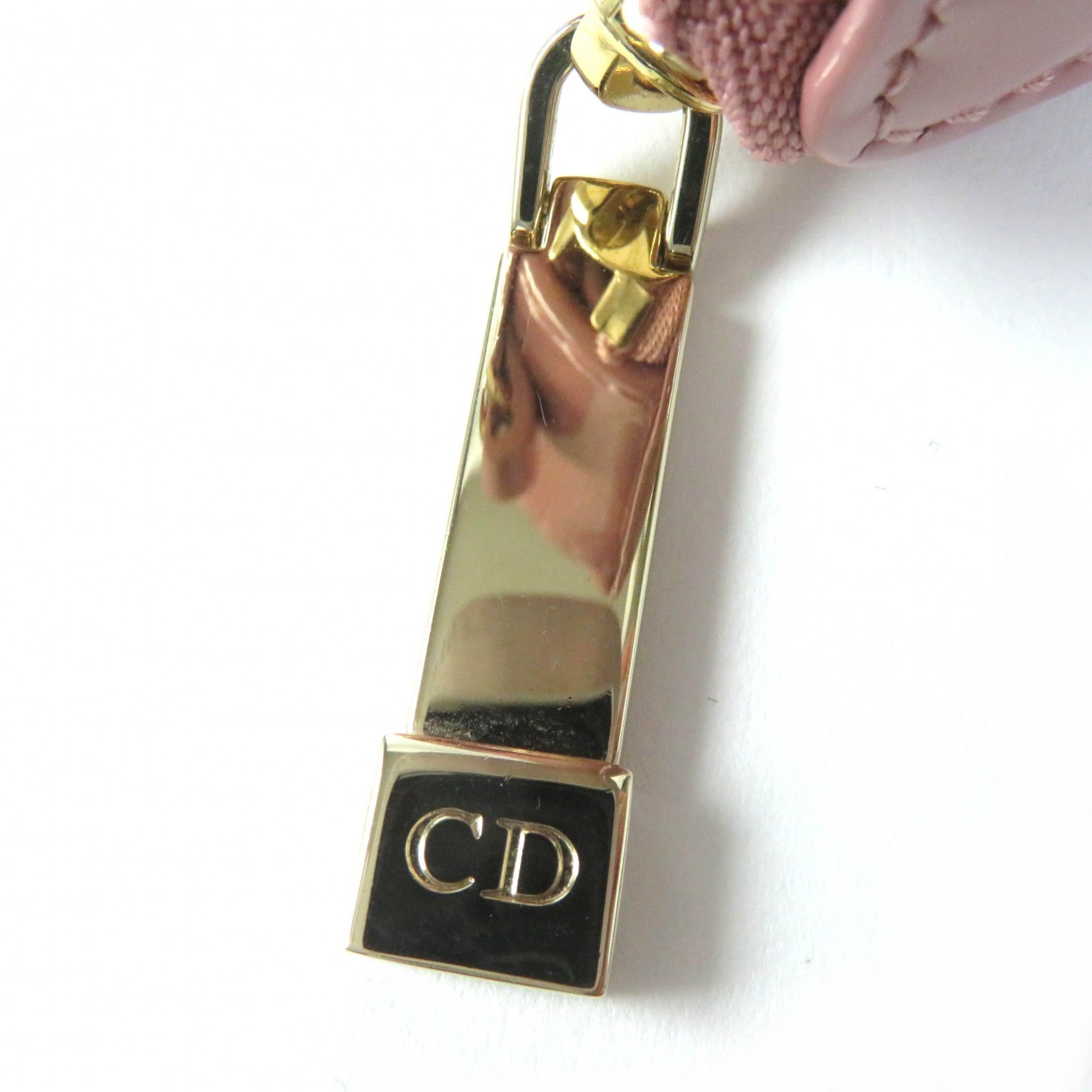 Dior Lady Dior Cube Micro Logo Charm Pouch