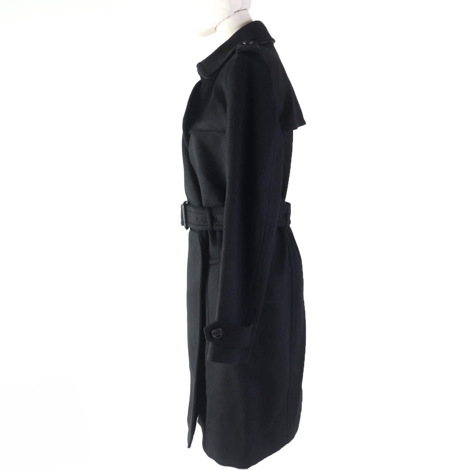 Burberry Wool Cashmere Belted Long Coat