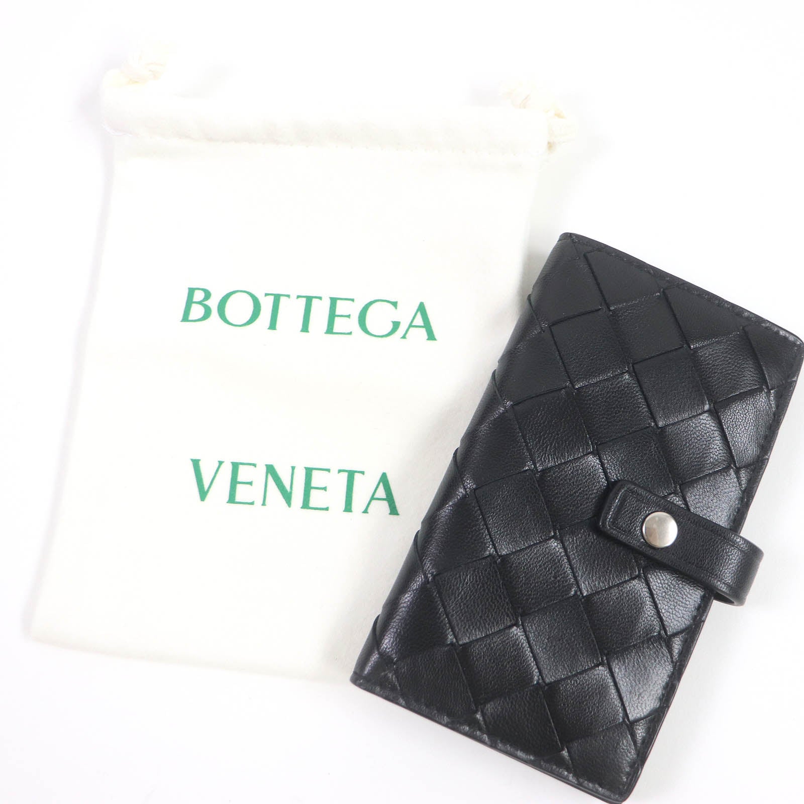 Bottega Veneta Intrecciato Leather Key Holder