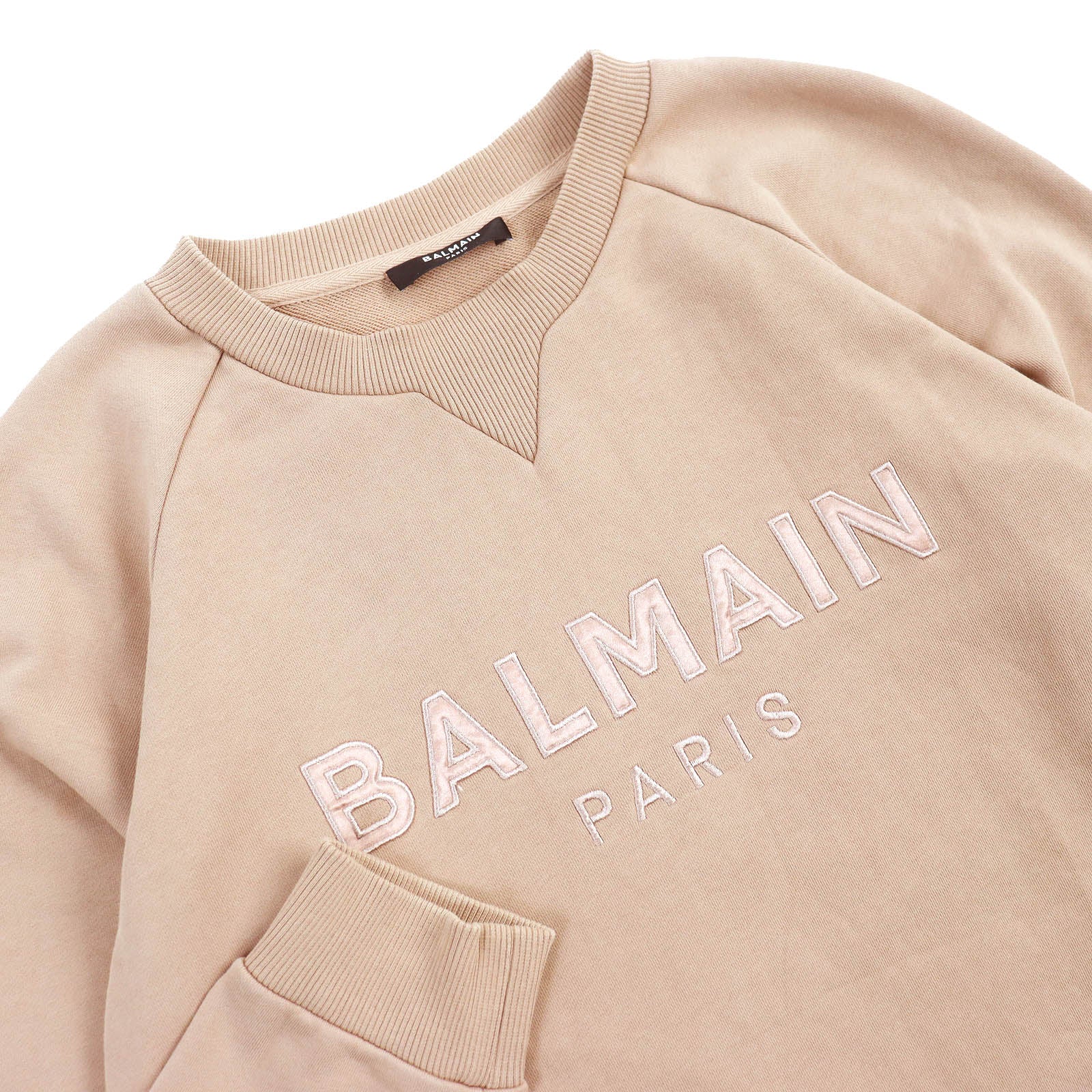 Balmain Cotton Embroidered Logo Sweatshirt