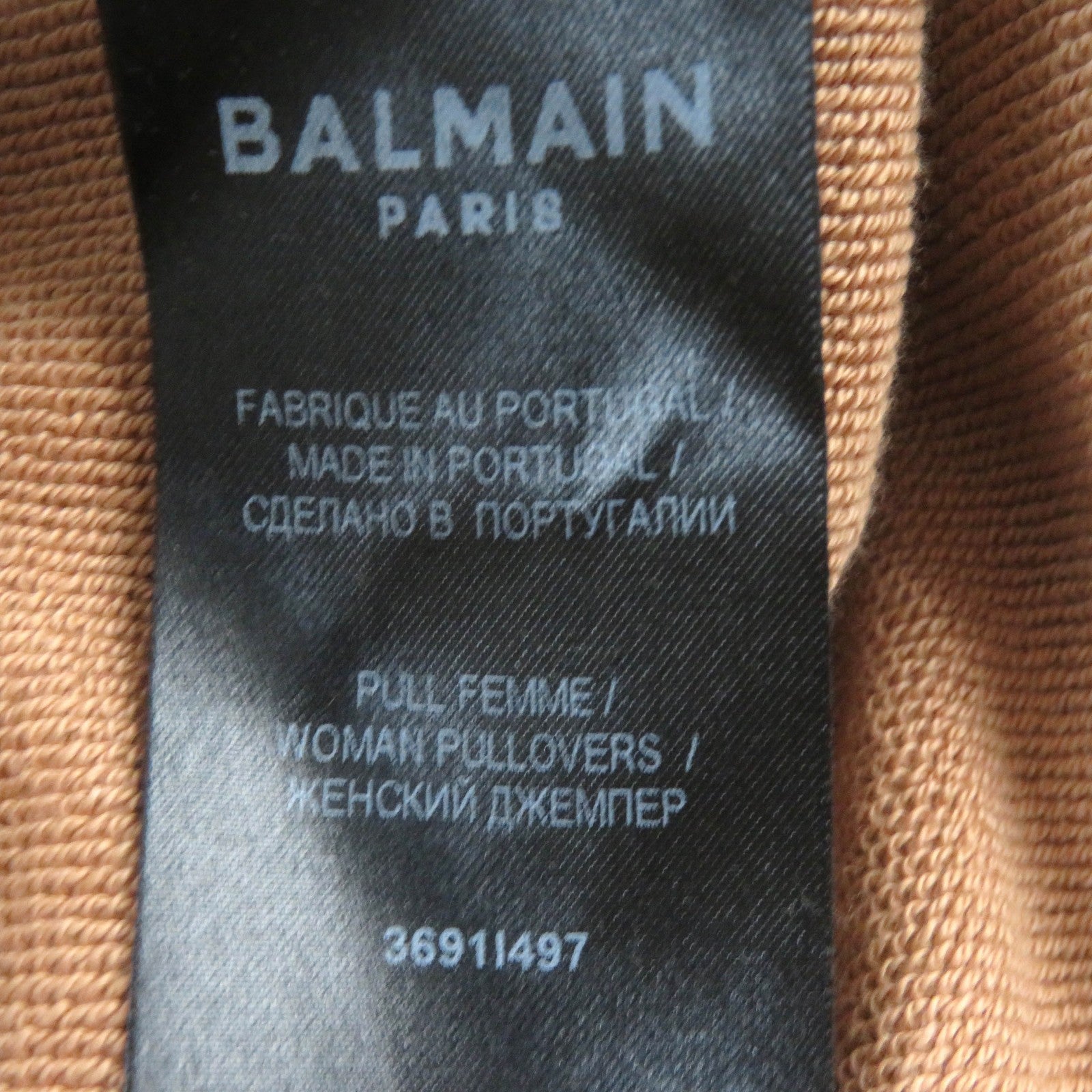 Balmain Cotton Embroidered Logo Sweatshirt