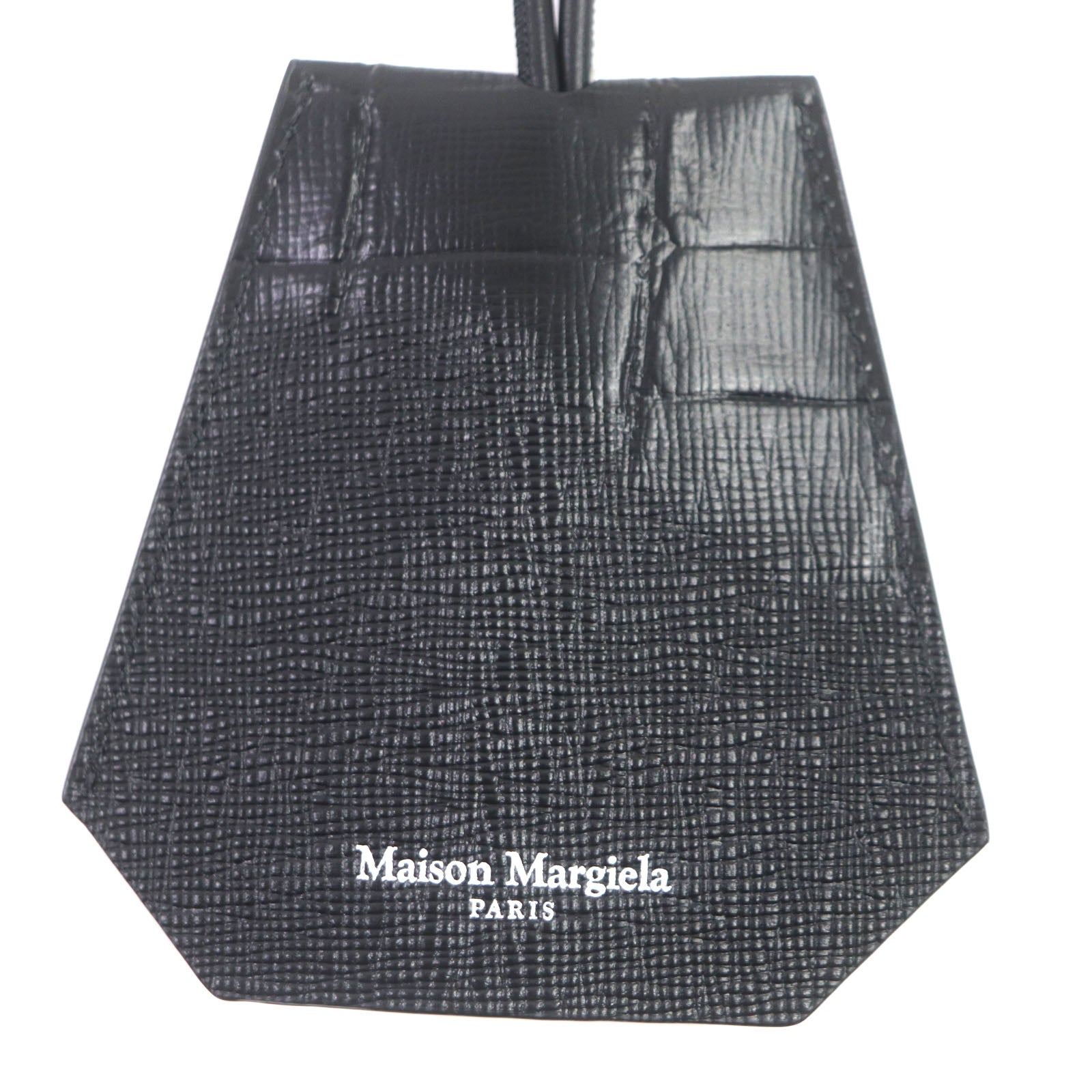 Maison Margiela Leather Croc-embossed Keyring Strap