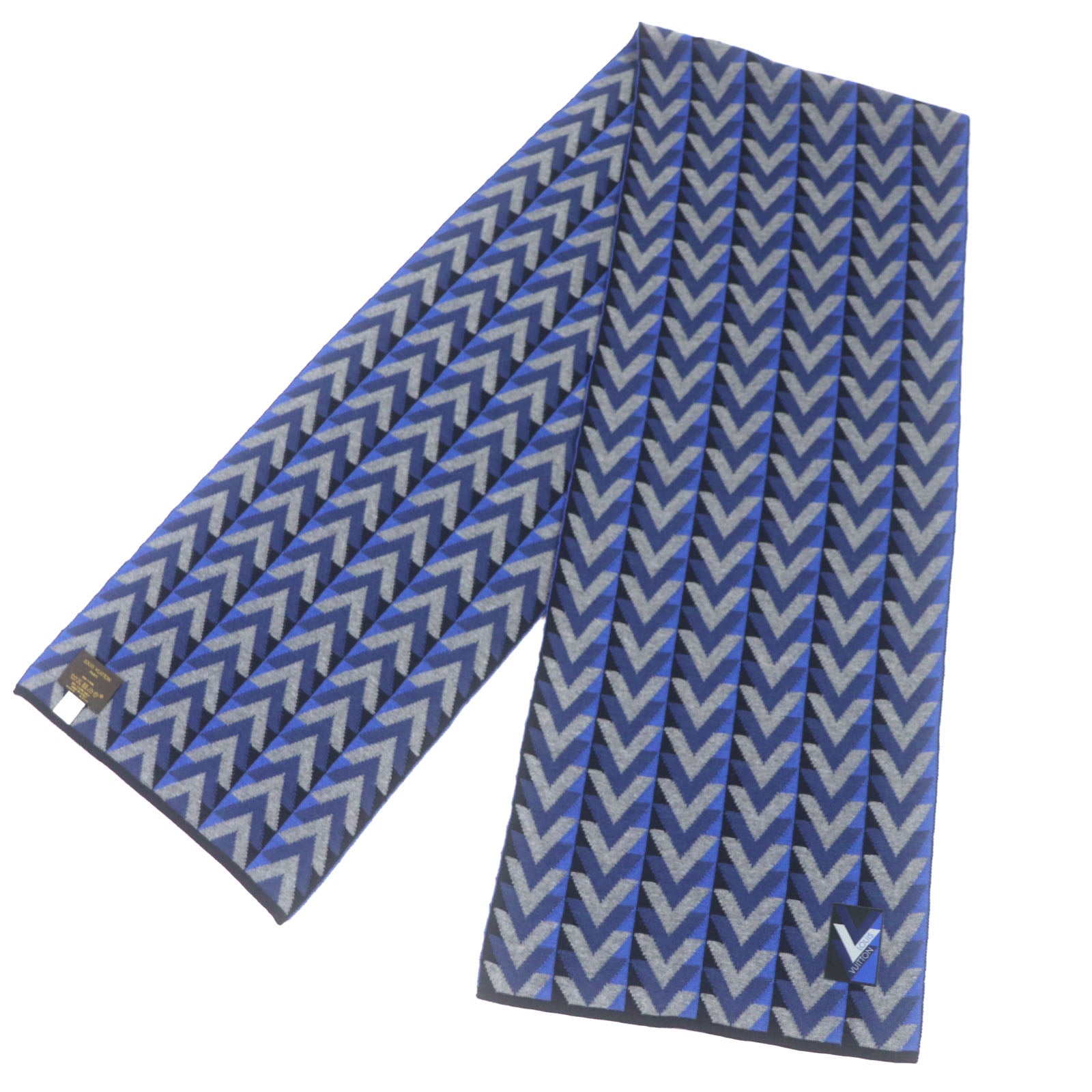 Louis Vuitton Echarpe V Obsession Wool Scarf