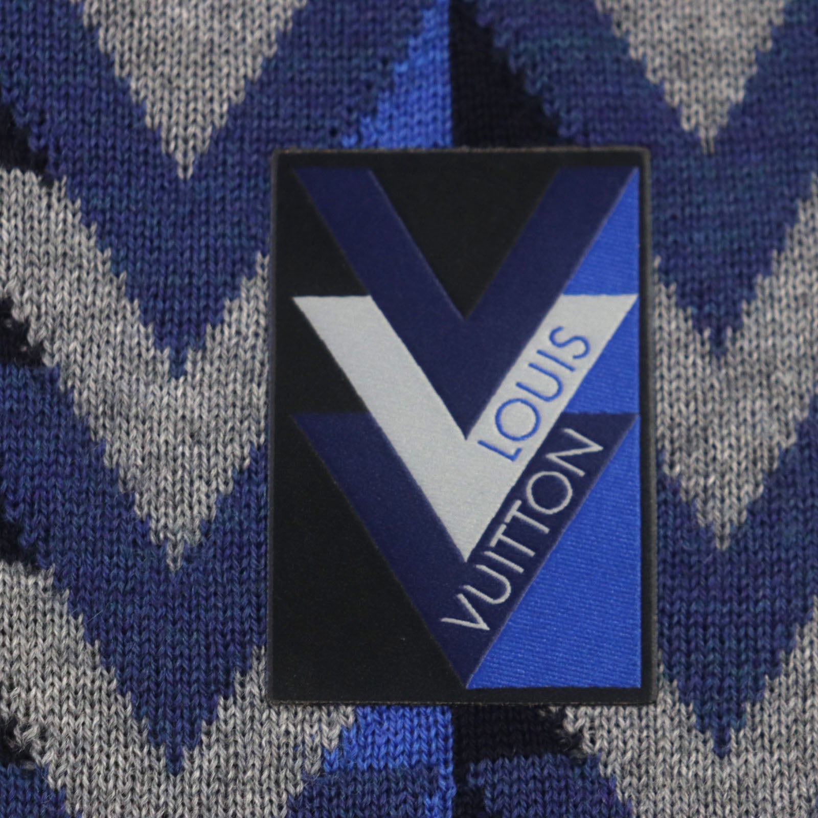 Louis Vuitton Echarpe V Obsession Wool Scarf